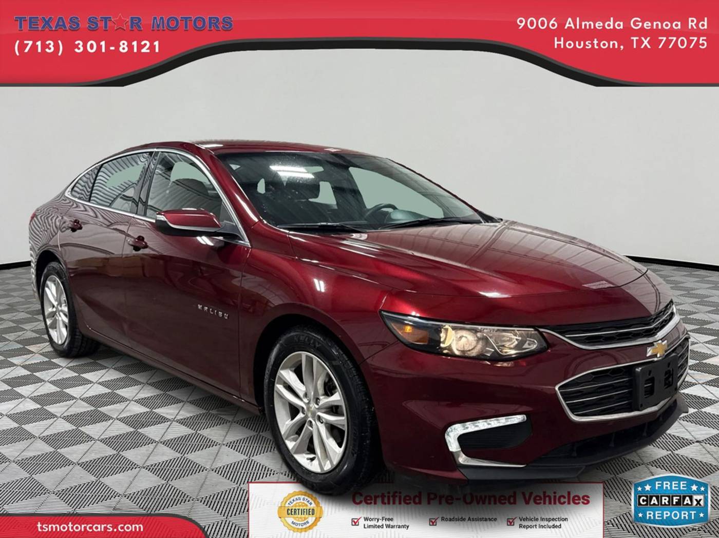 2016 Chevrolet Malibu LT — Sedan — 57,438 mi — Houston, TX