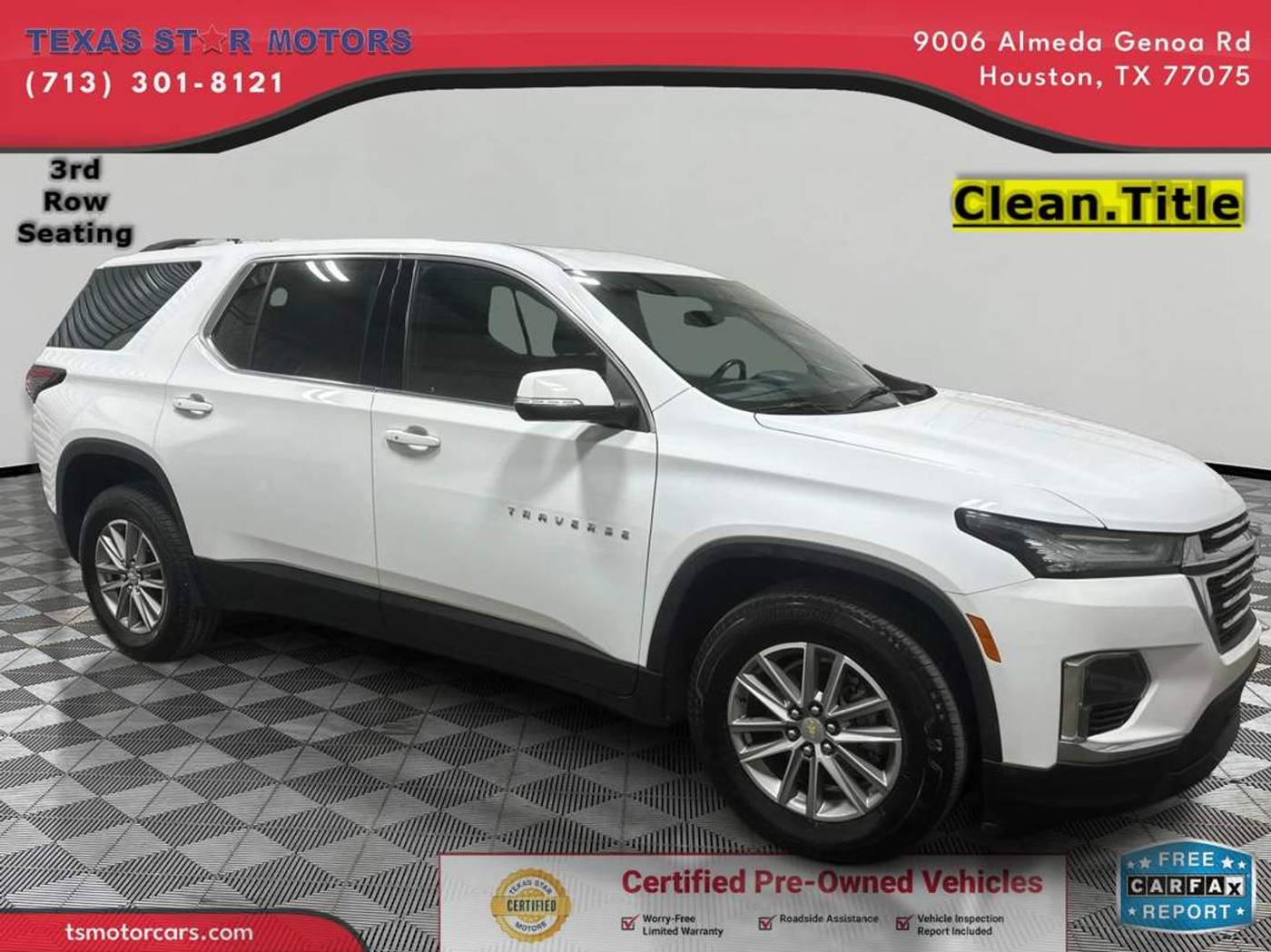2022 Chevrolet Traverse LT Cloth — SUV — 74,002 mi — Houston, TX