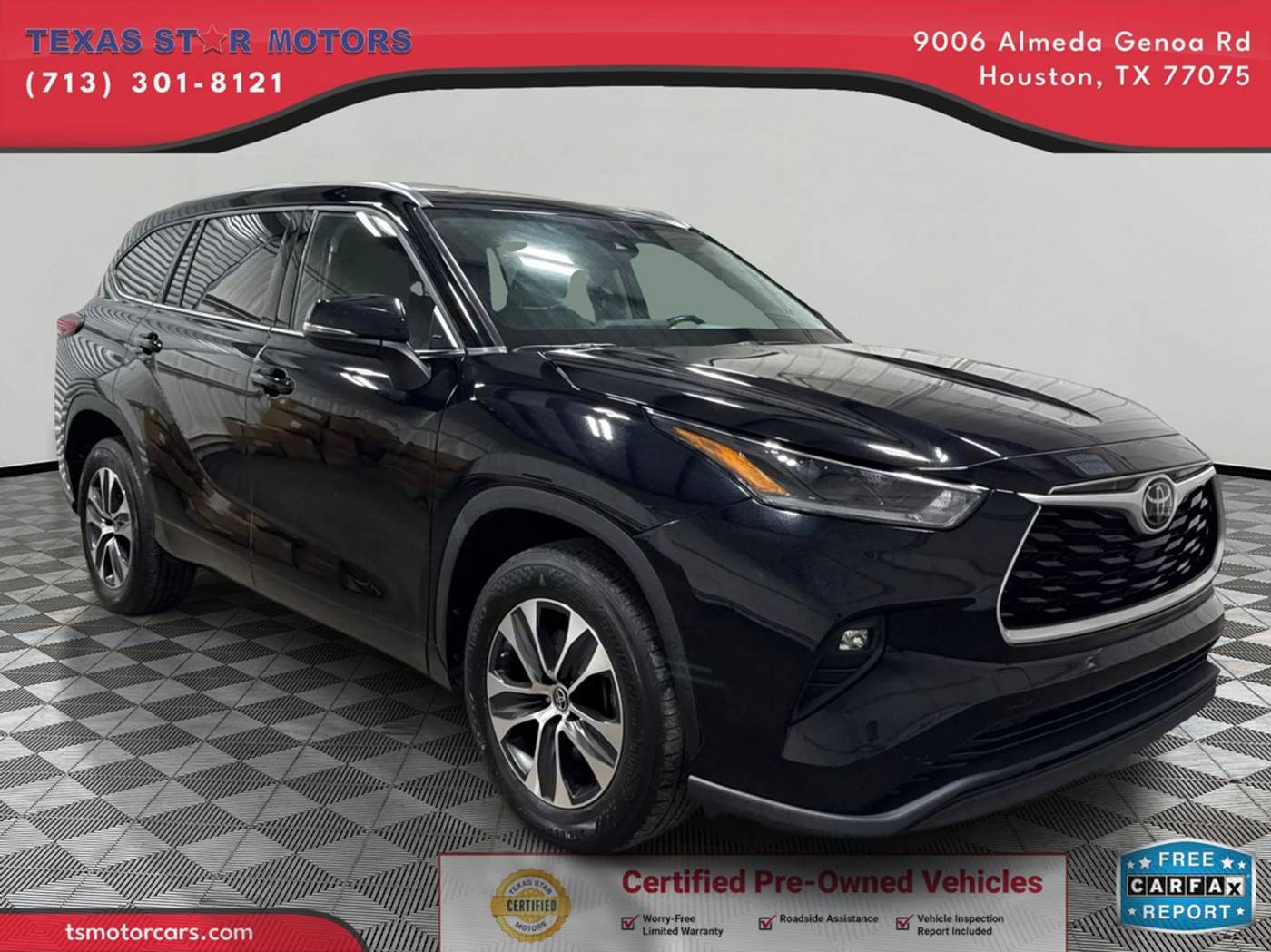 2021 Toyota Highlander XLE — SUV — 77,192 mi — Houston, TX