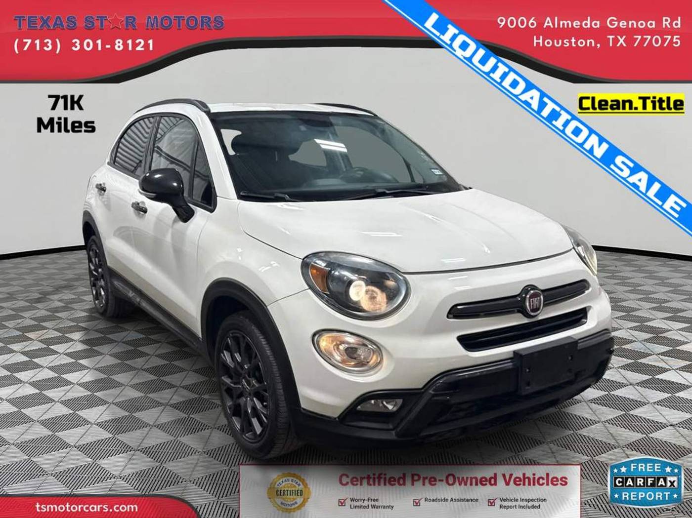 2017 FIAT 500X Urbana Edition — SUV — 81,863 mi — Houston, TX