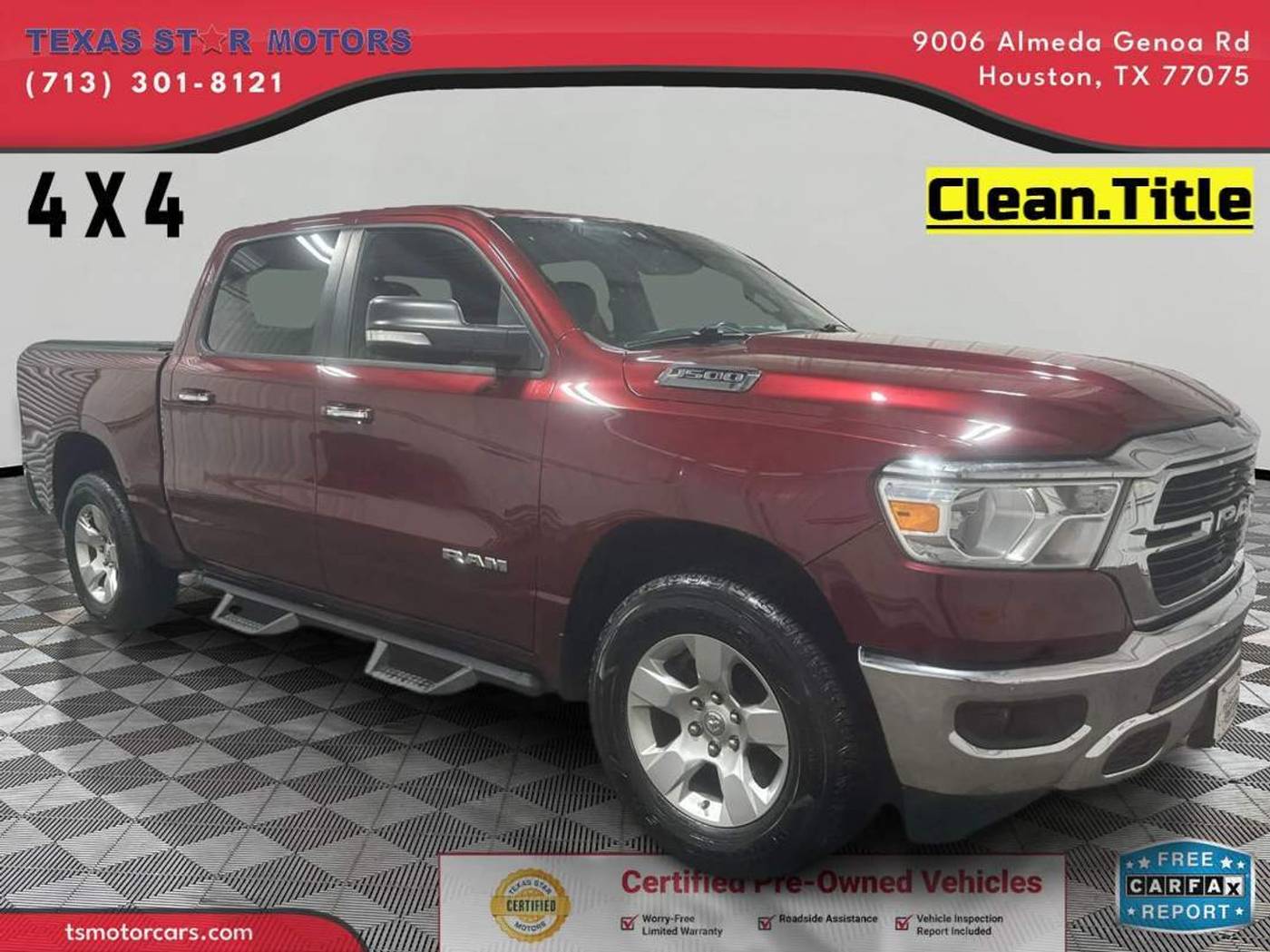 2020 Ram 1500 Big Horn — Pickup Truck — 56,620 mi — Houston, TX