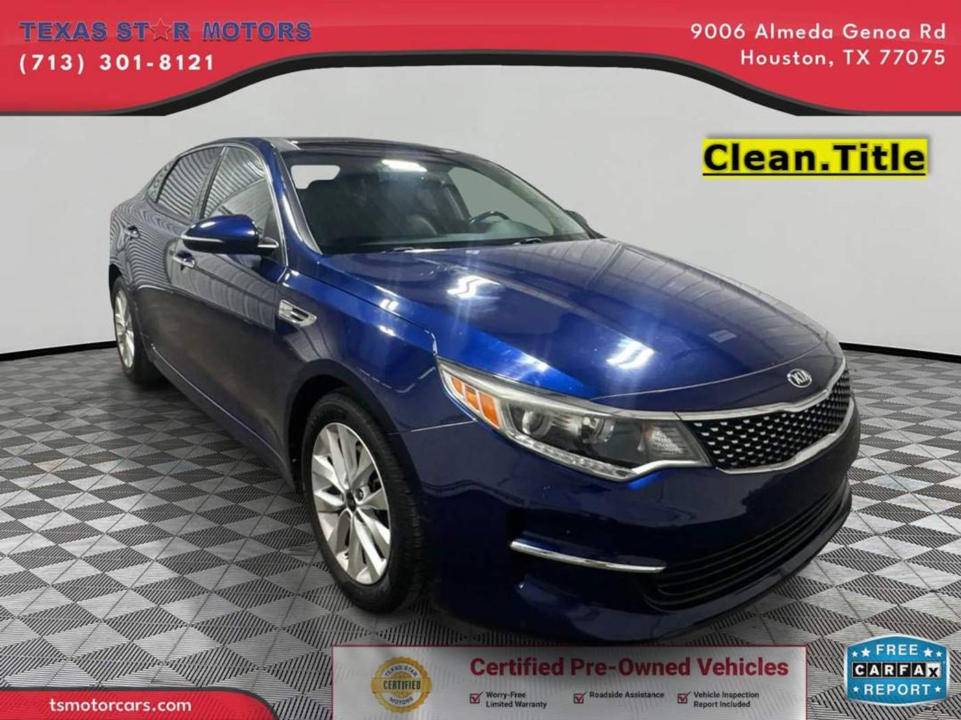 2018 Kia Optima EX — Sedan — 74,837 mi — Houston, TX