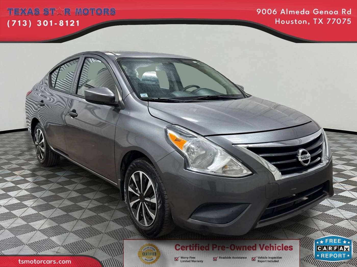 2017 Nissan Versa 1.6 S Plus — Sedan — 87,040 mi — Houston, TX