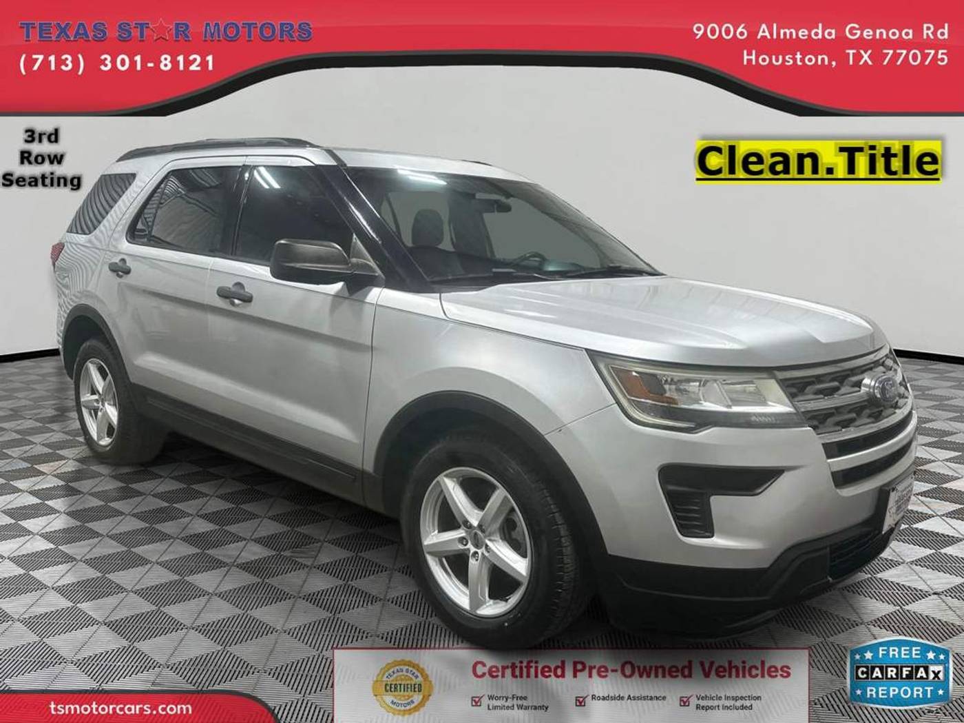 2019 Ford Explorer Base — SUV — 26,412 mi — Houston, TX