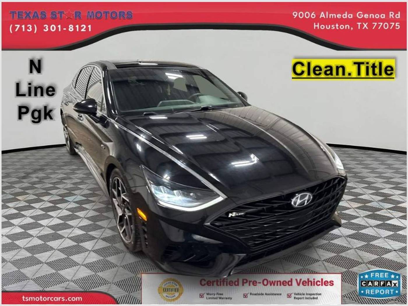 2021 Hyundai Sonata N Line — Sedan — 58,339 mi — Houston, TX