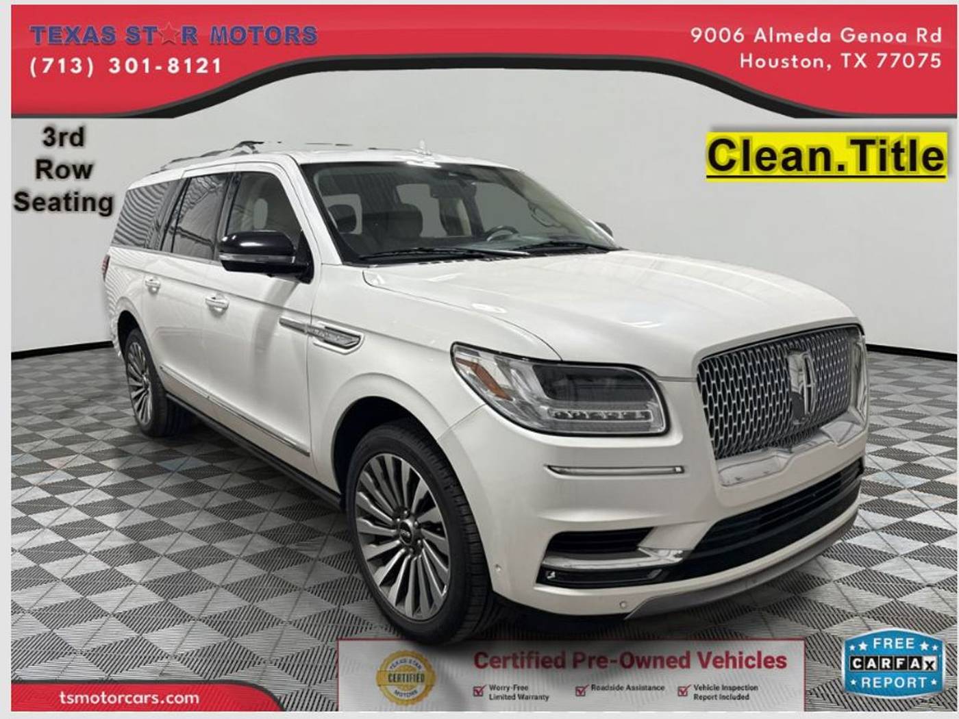 2021 Lincoln Navigator Reserve — SUV — 85,456 mi — Houston, TX
