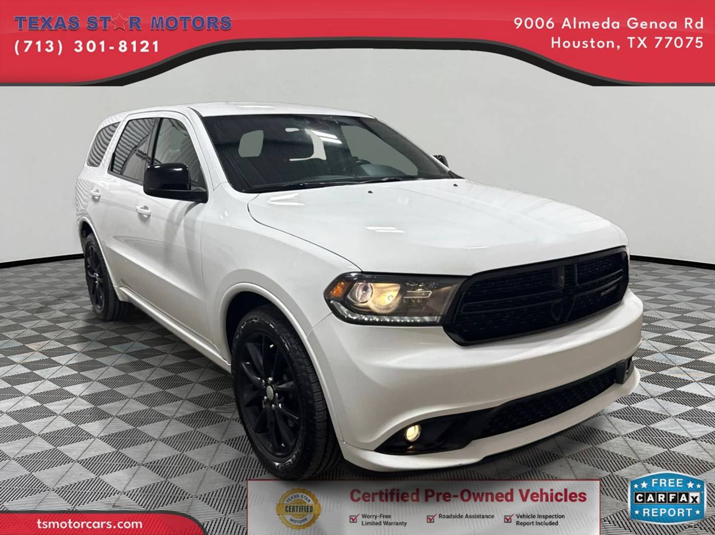 2018 Dodge Durango SXT — SUV — 81,277 mi — Houston, TX