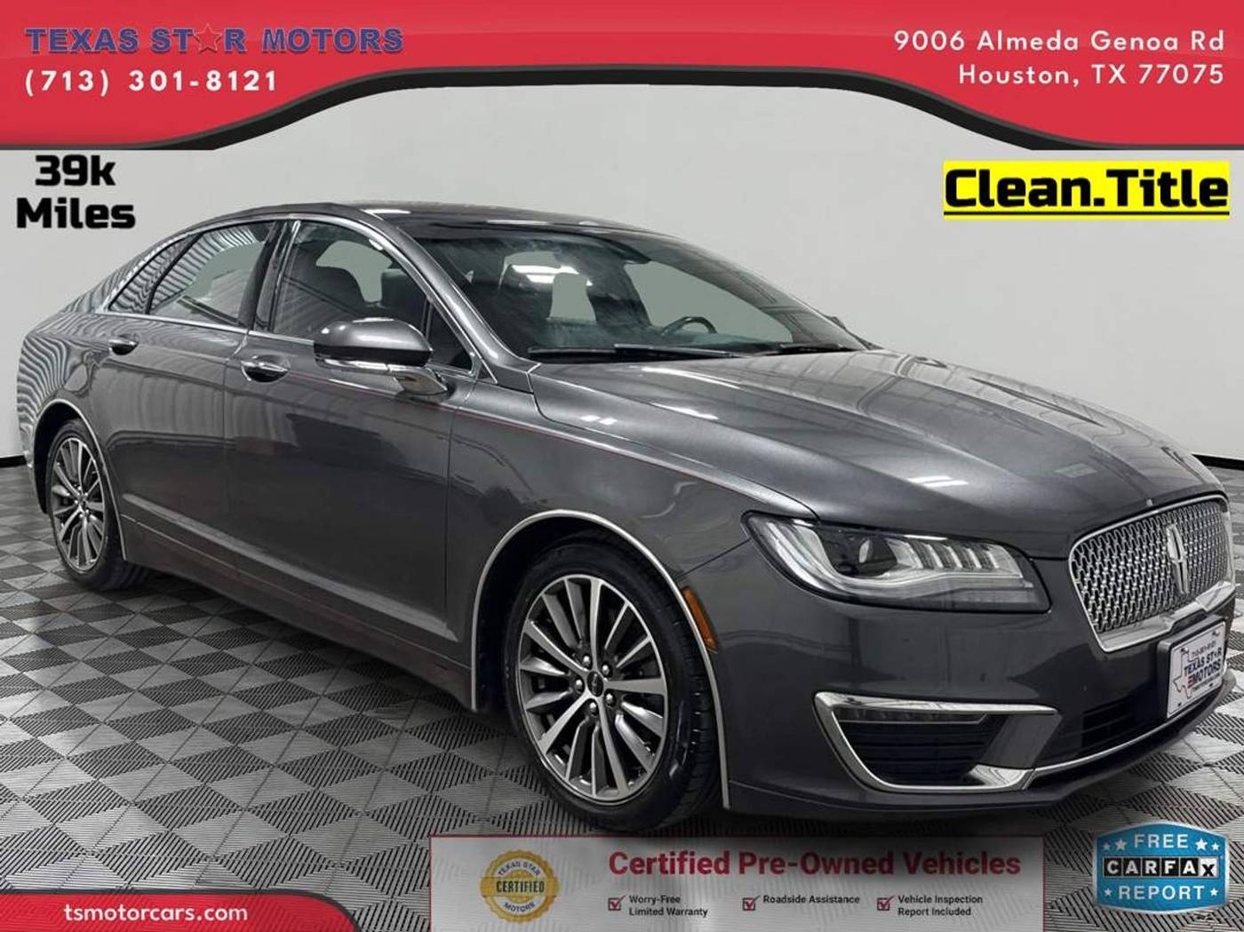 2020 Lincoln MKZ Standard — Sedan — 39,181 mi — Houston, TX