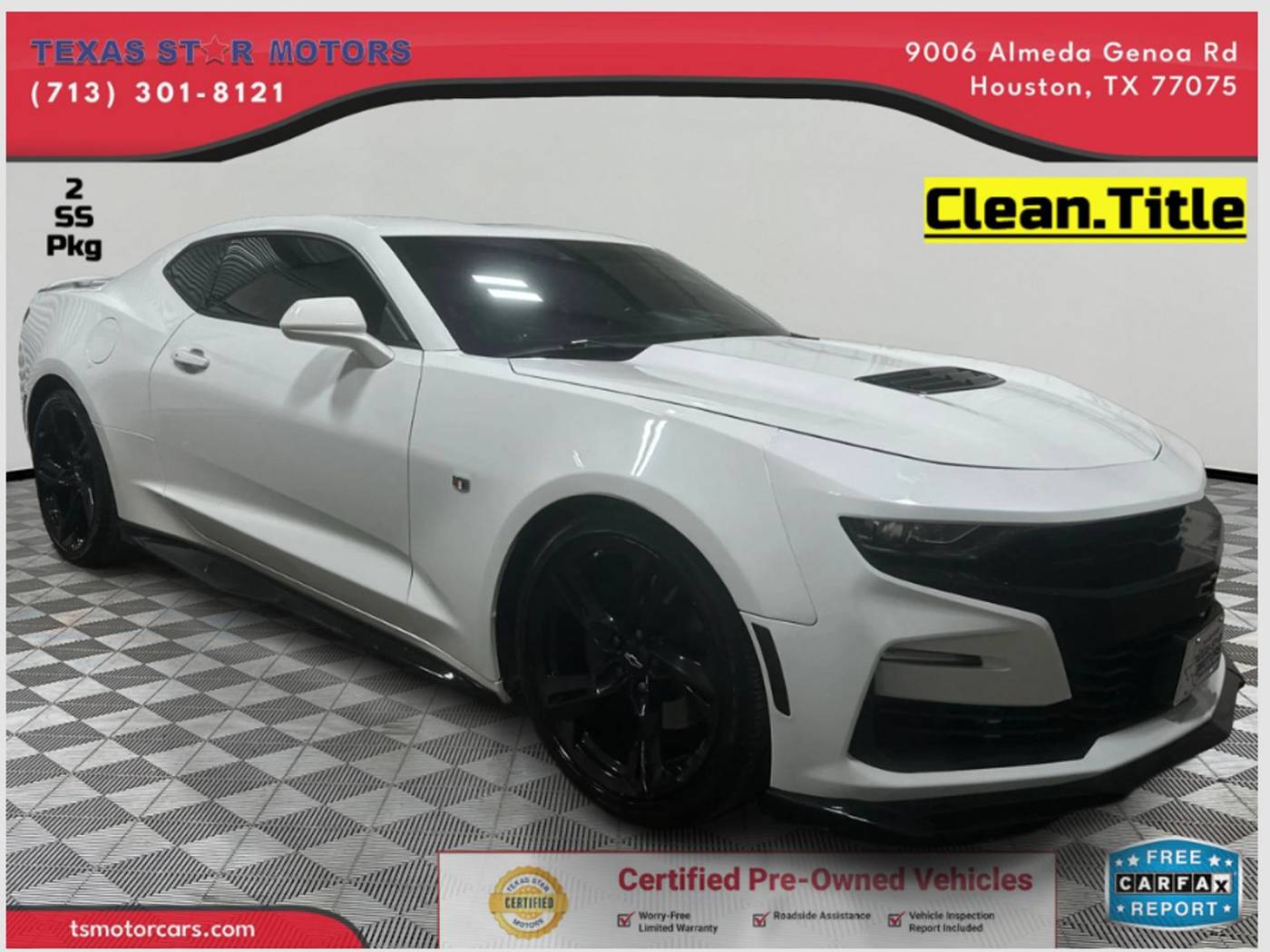 2019 Chevrolet Camaro 2SS — Coupe — 98,496 mi — Houston, TX
