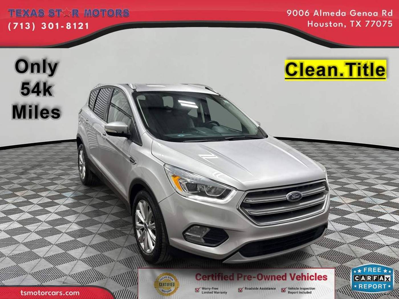 2017 Ford Escape Titanium — SUV — 54,453 mi — Houston, TX