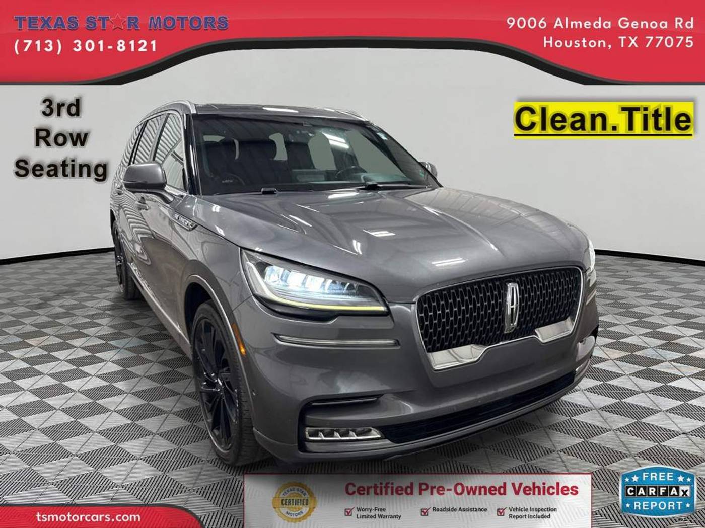 2021 Lincoln Aviator Reserve — SUV — 77,880 mi — Houston, TX