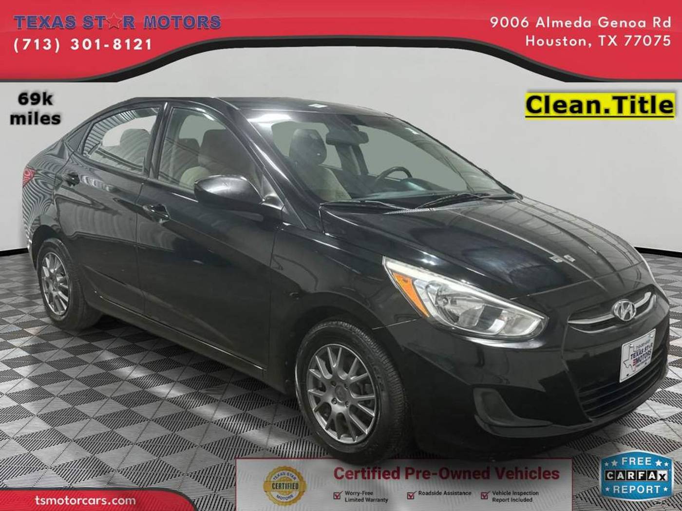 2017 Hyundai Accent SE — Sedan — 69,969 mi — Houston, TX