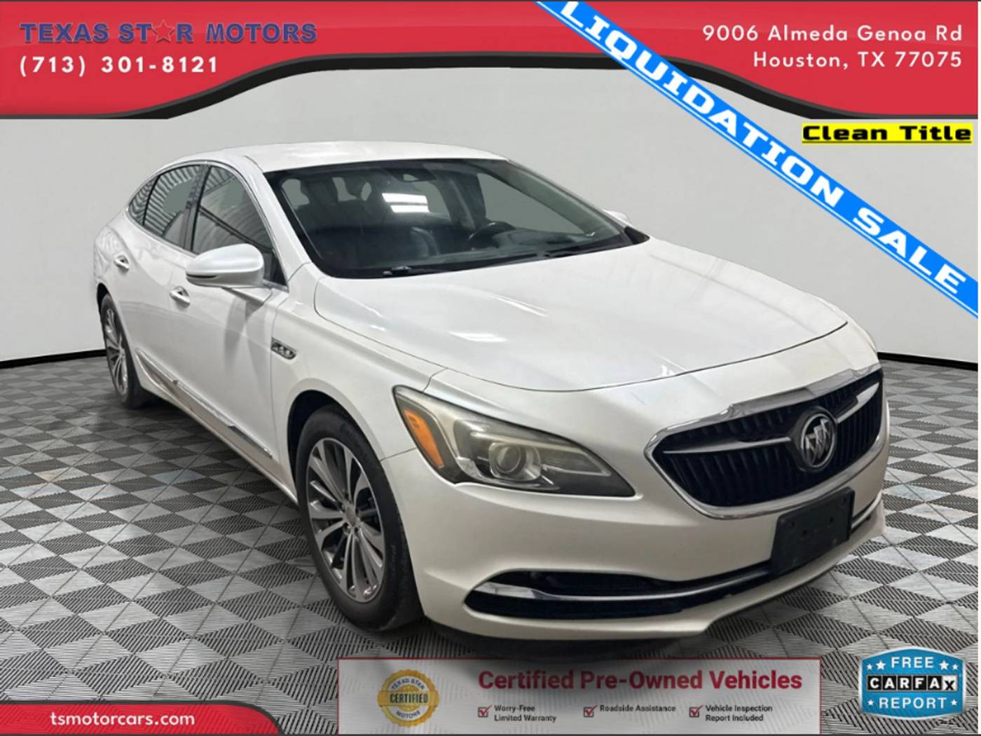 2017 Buick LaCrosse Premium — Sedan — 108,186 mi — Houston, TX
