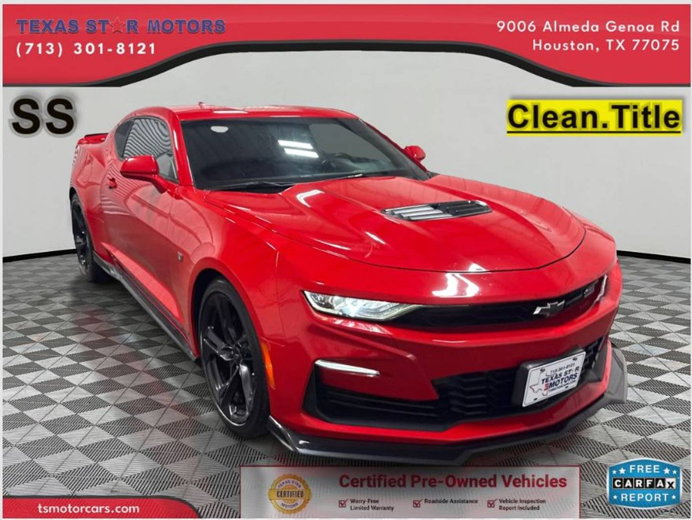 2020 Chevrolet Camaro 1SS — Coupe — 80,767 mi — Houston, TX