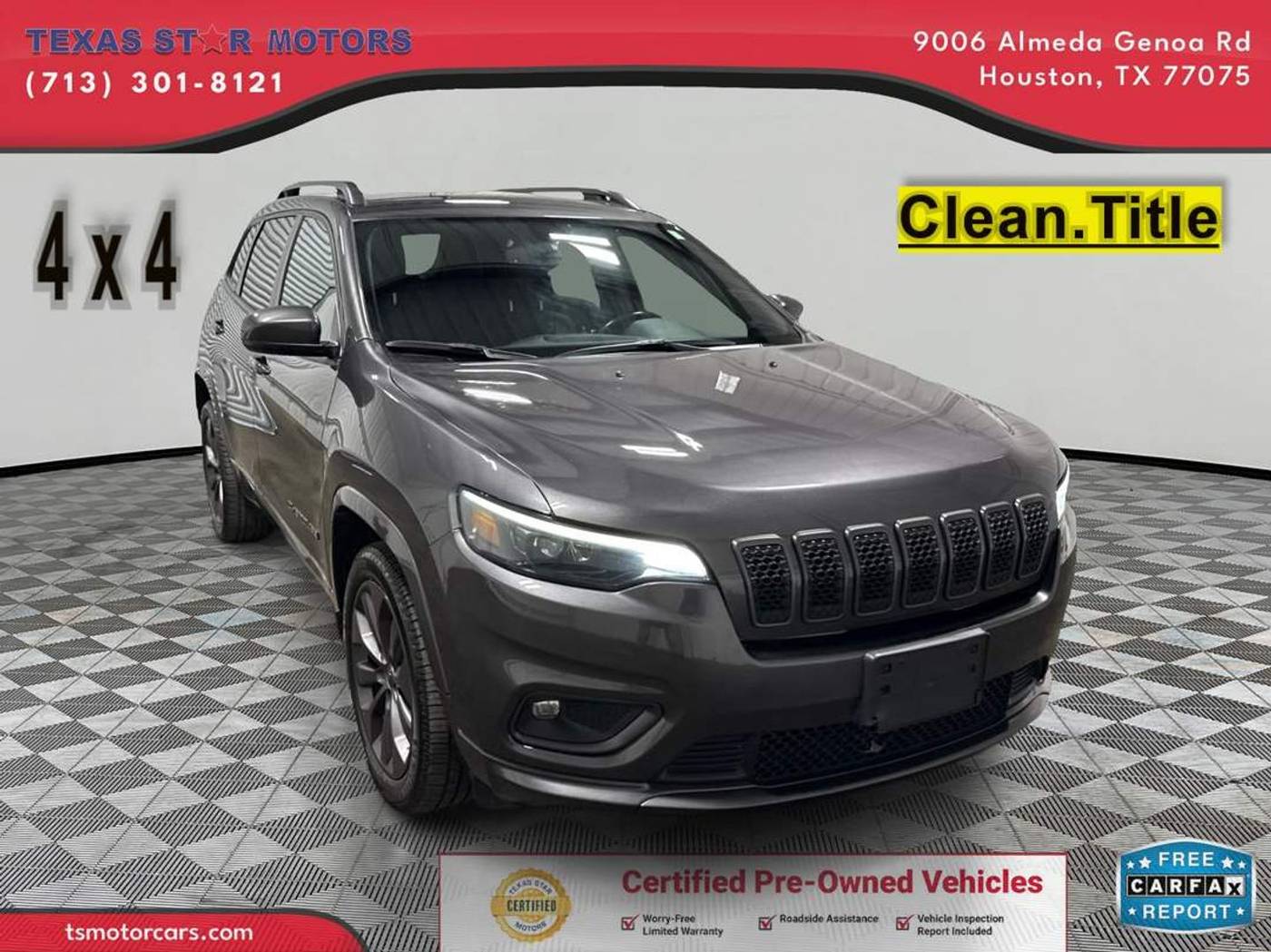 2020 Jeep Cherokee High Altitude — SUV — 76,947 mi — Houston, TX