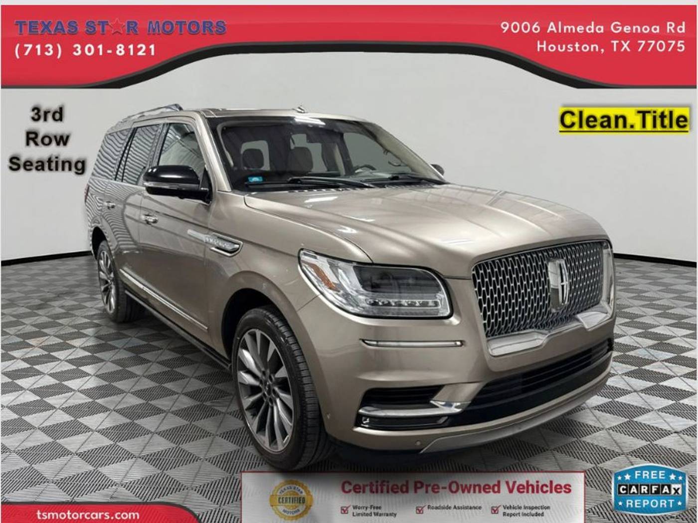 2019 Lincoln Navigator Select — SUV — 87,221 mi — Houston, TX