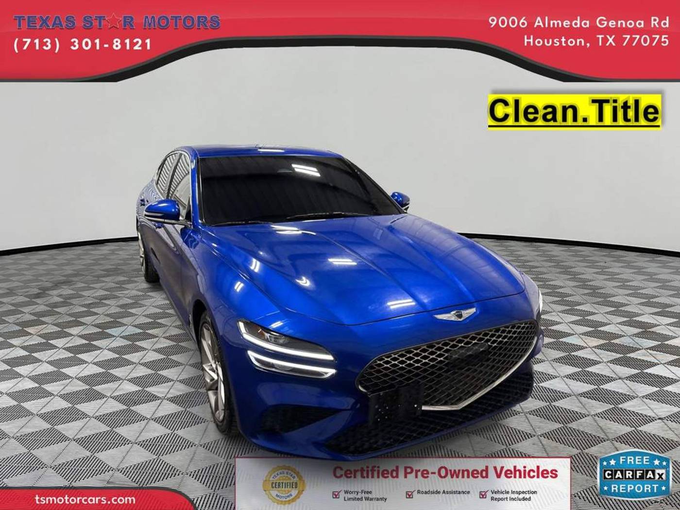 2022 Genesis G70 2.0T — Sedan — 69,998 mi — Houston, TX