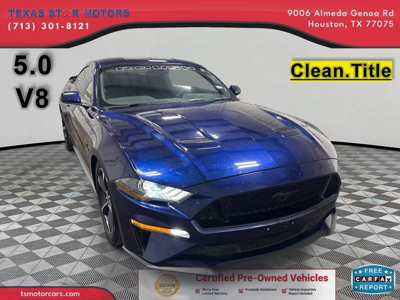 2019 Ford Mustang GT — Coupe — 49,332 mi — Houston, TX
