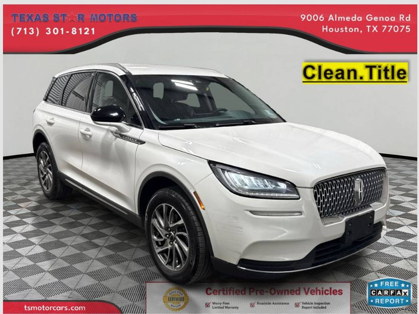2022 Lincoln Corsair Standard — SUV — 60,397 mi — Houston, TX