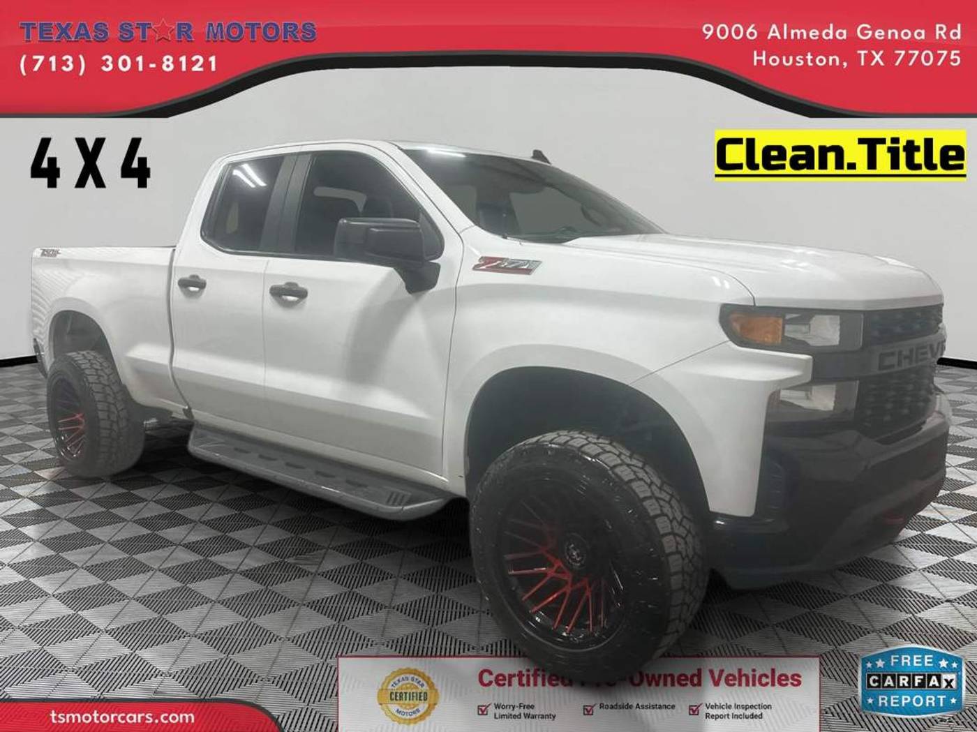 2020 Chevrolet Silverado 1500 Custom Trail Boss — Pickup Truck — 72,087 mi — Houston, TX