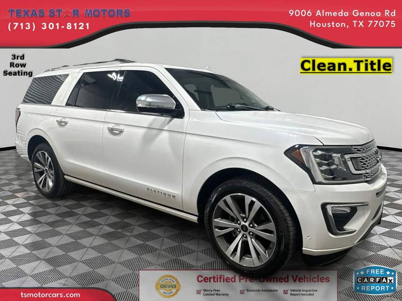 2021 Ford Expedition Platinum — SUV — 76,429 mi — Houston, TX