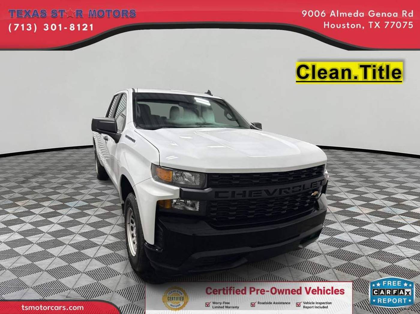 2019 Chevrolet Silverado 1500 WT — Pickup Truck — 53,995 mi — Houston, TX