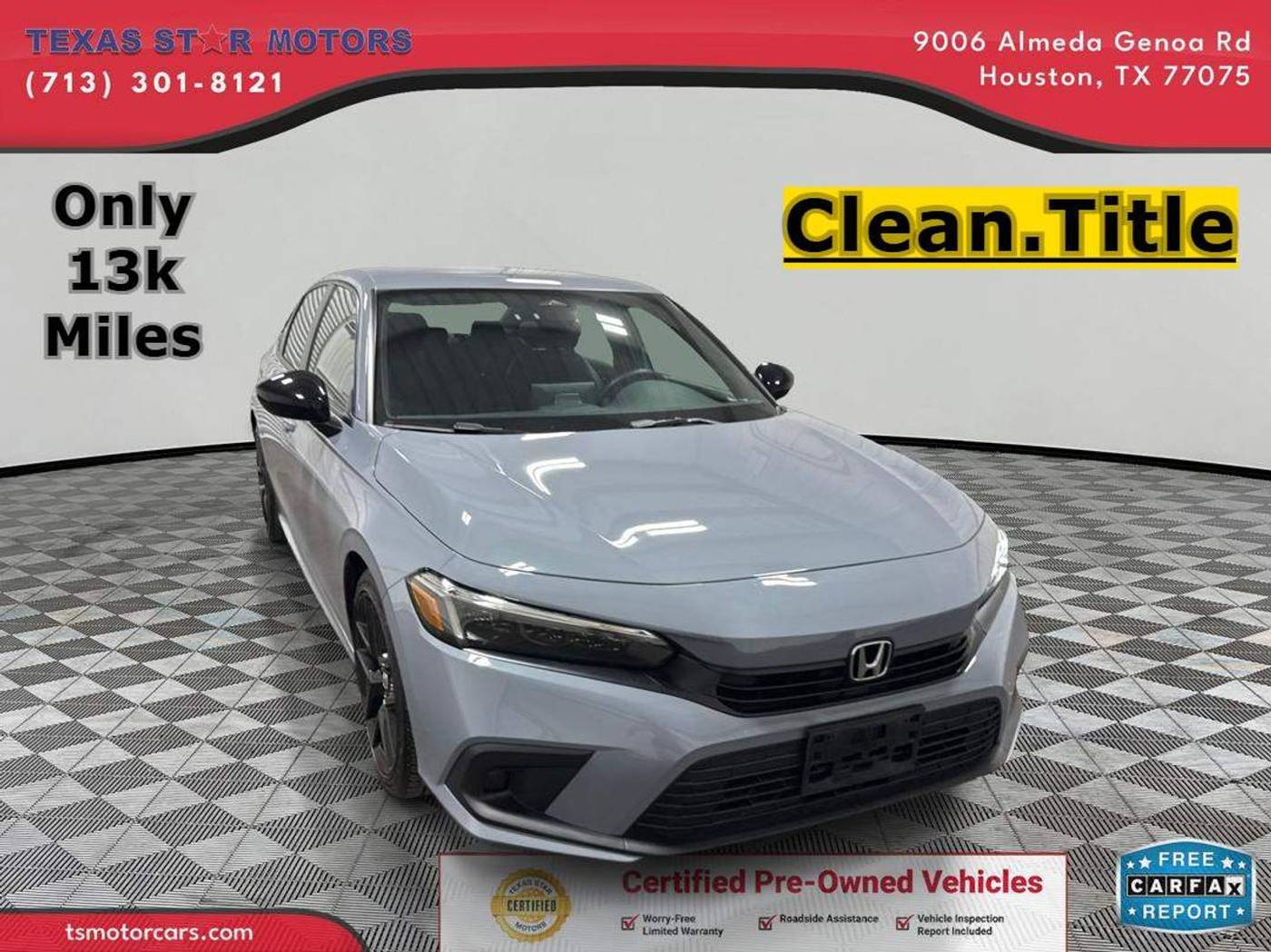 2023 Honda Civic Sport — Sedan — 13,506 mi — Houston, TX