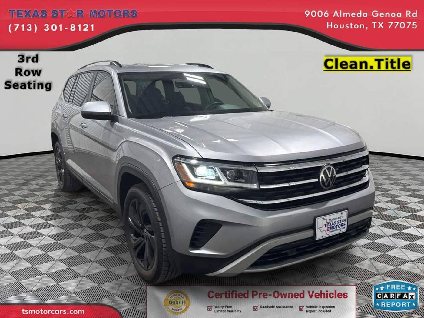 2022 Volkswagen Atlas SE with Technology — SUV — 44,121 mi — Houston, TX