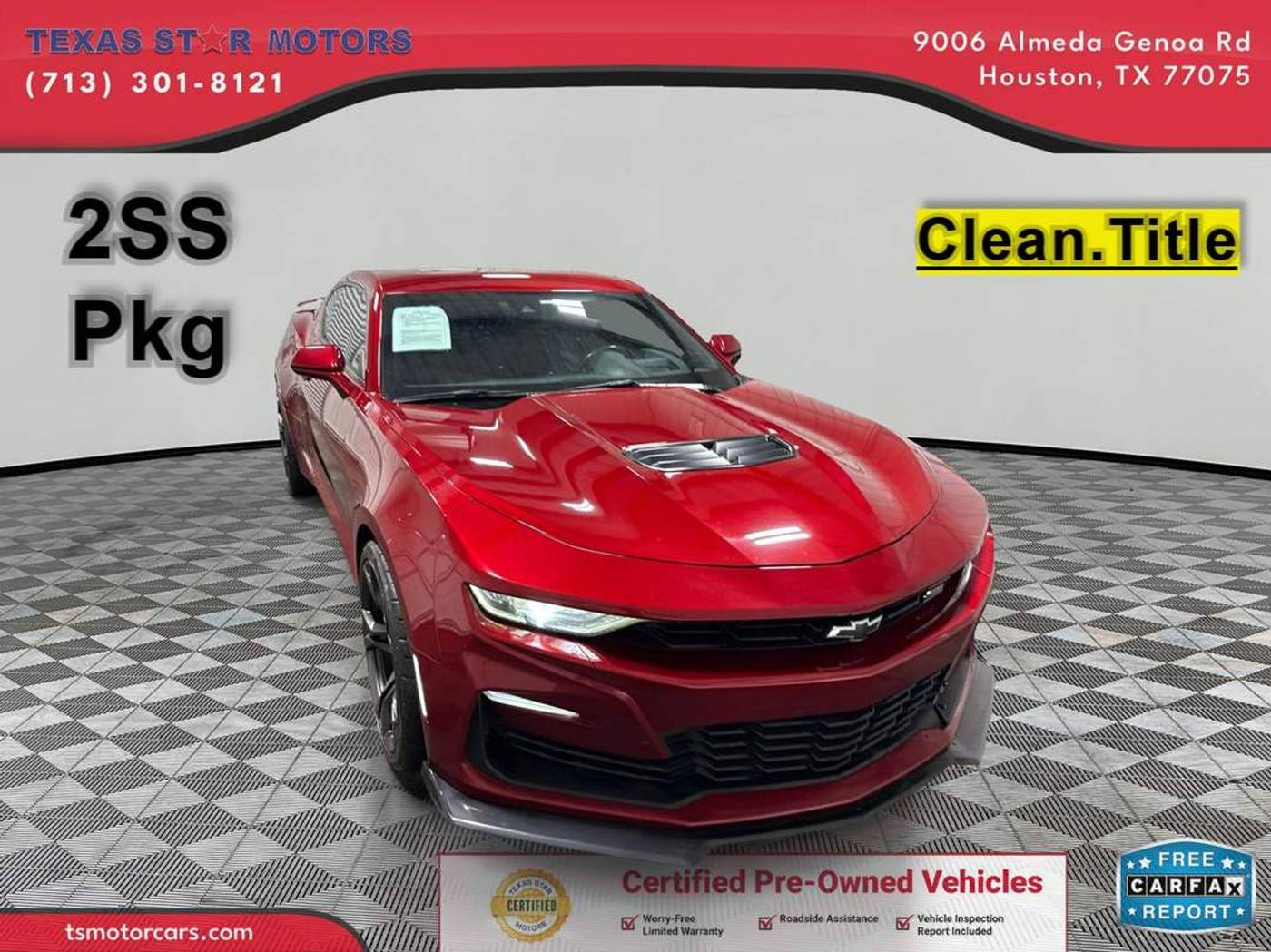 2021 Chevrolet Camaro 2SS — Coupe — 62,867 mi — Houston, TX
