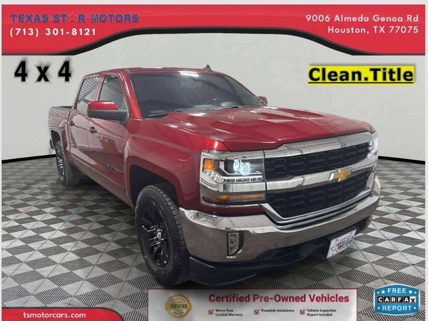 2018 Chevrolet Silverado 1500 LT — Pickup Truck — 65,155 mi — Houston, TX