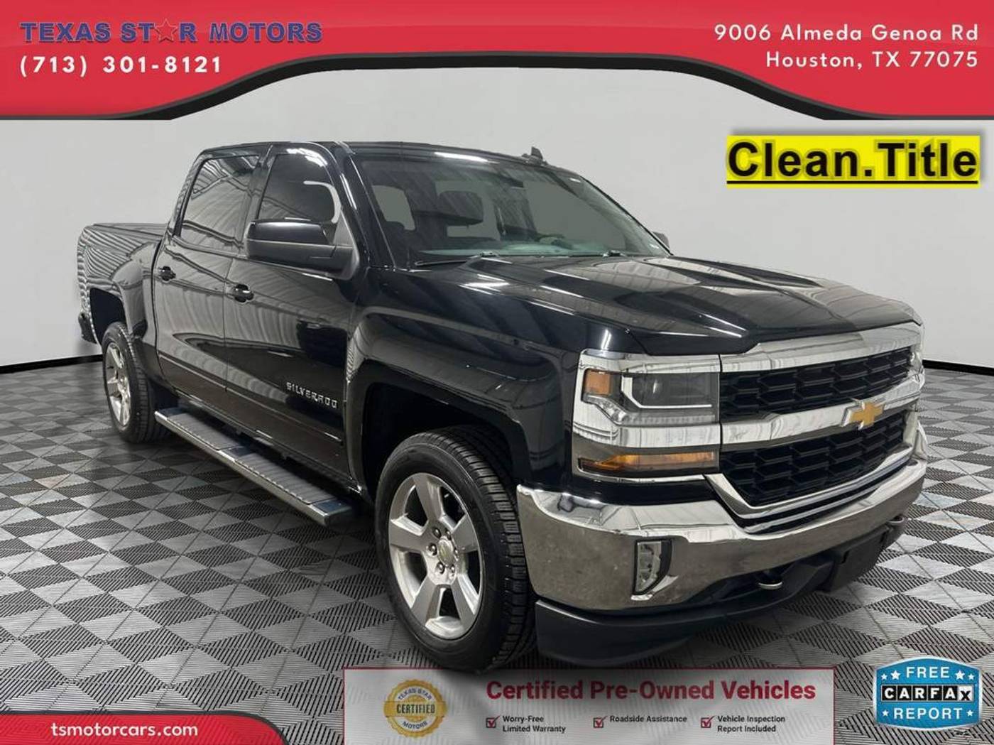 2018 Chevrolet Silverado 1500 LT — Pickup Truck — 100,487 mi — Houston, TX
