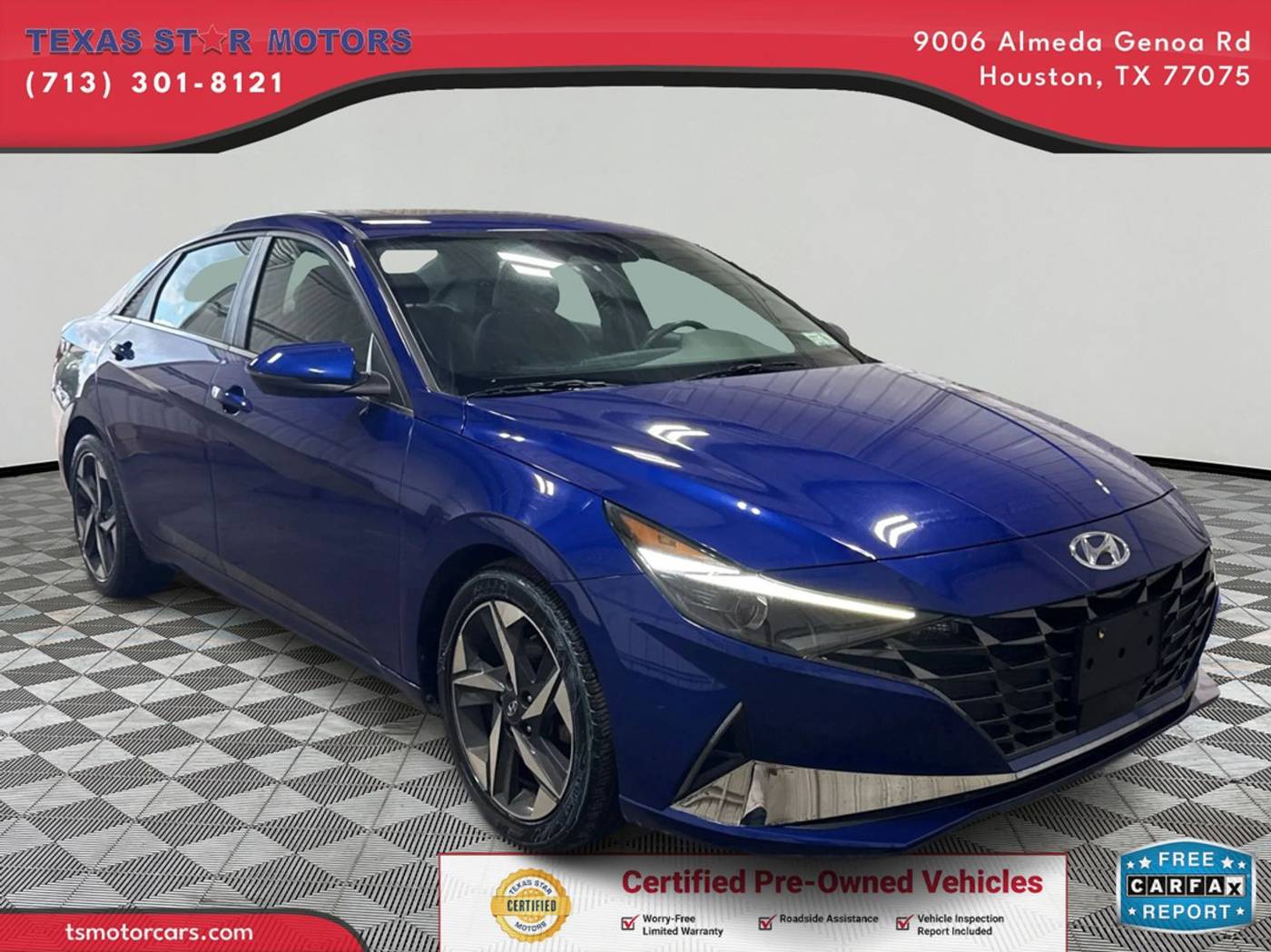 2021 Hyundai Elantra SEL — Sedan — 39,345 mi — Houston, TX