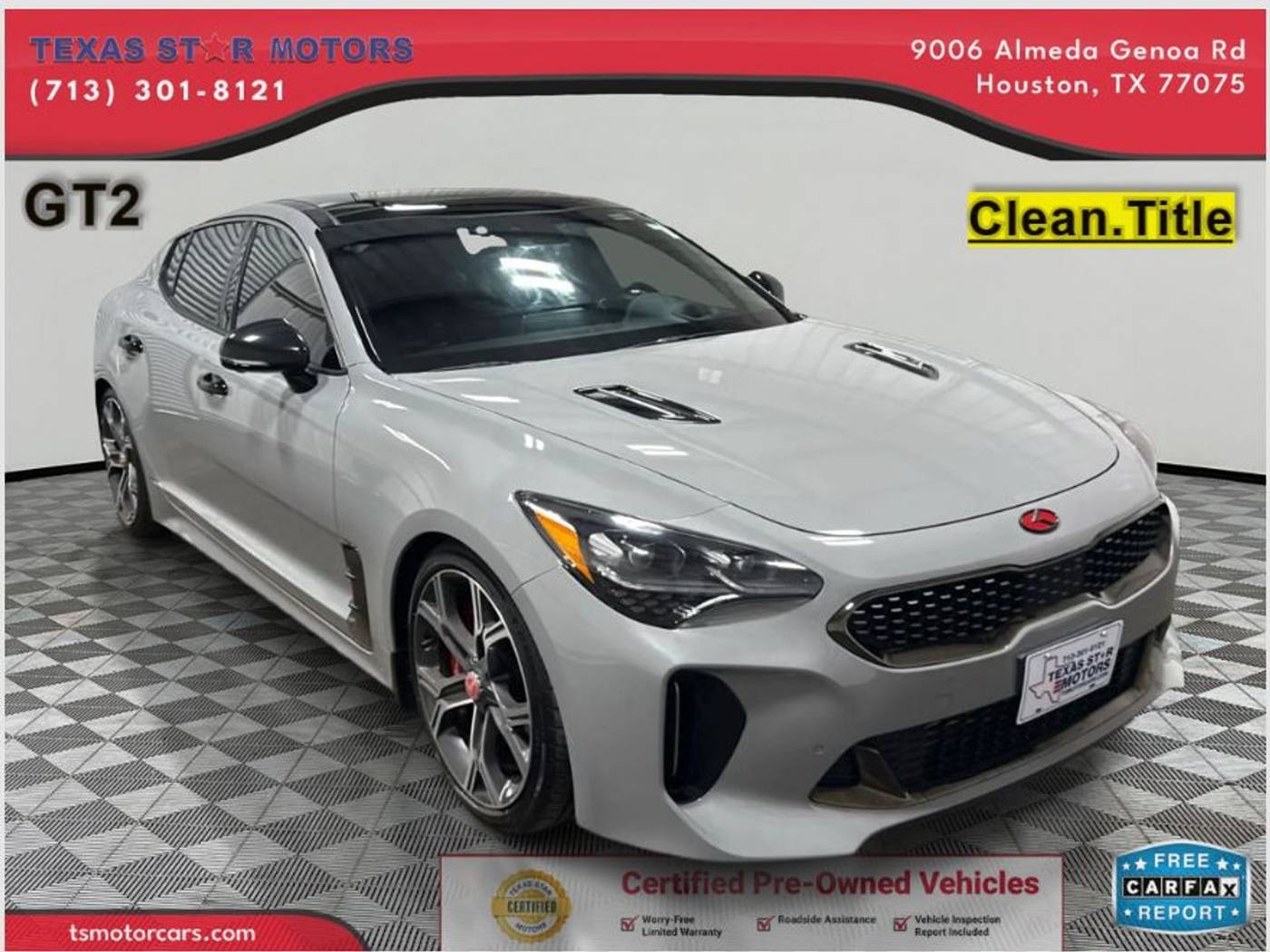 2021 Kia Stinger GT2 — Hatchback — 31,175 mi — Houston, TX