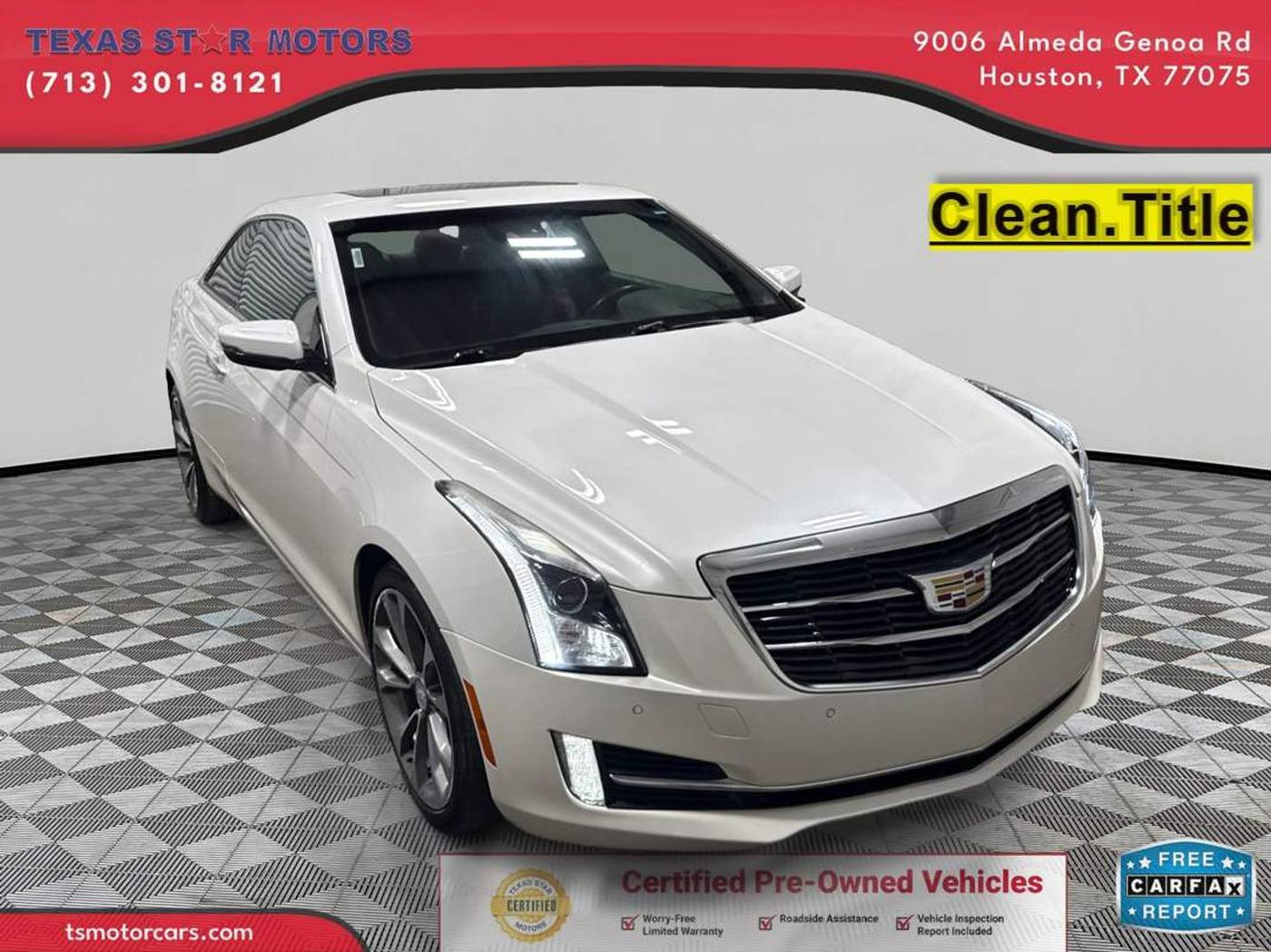 2016 Cadillac ATS Luxury — Coupe — 79,582 mi — Houston, TX