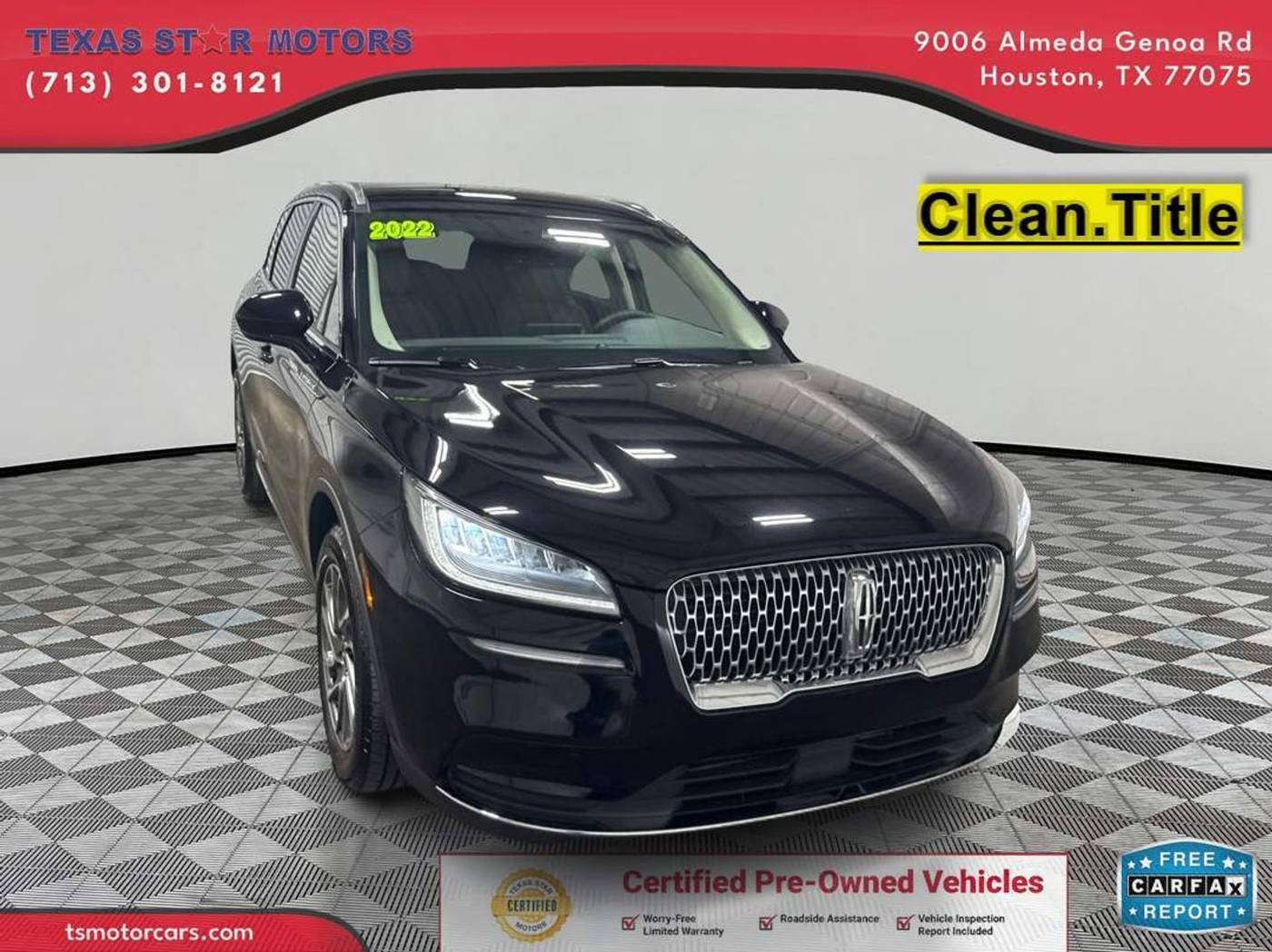 2022 Lincoln Corsair Standard — SUV — 22,489 mi — Houston, TX