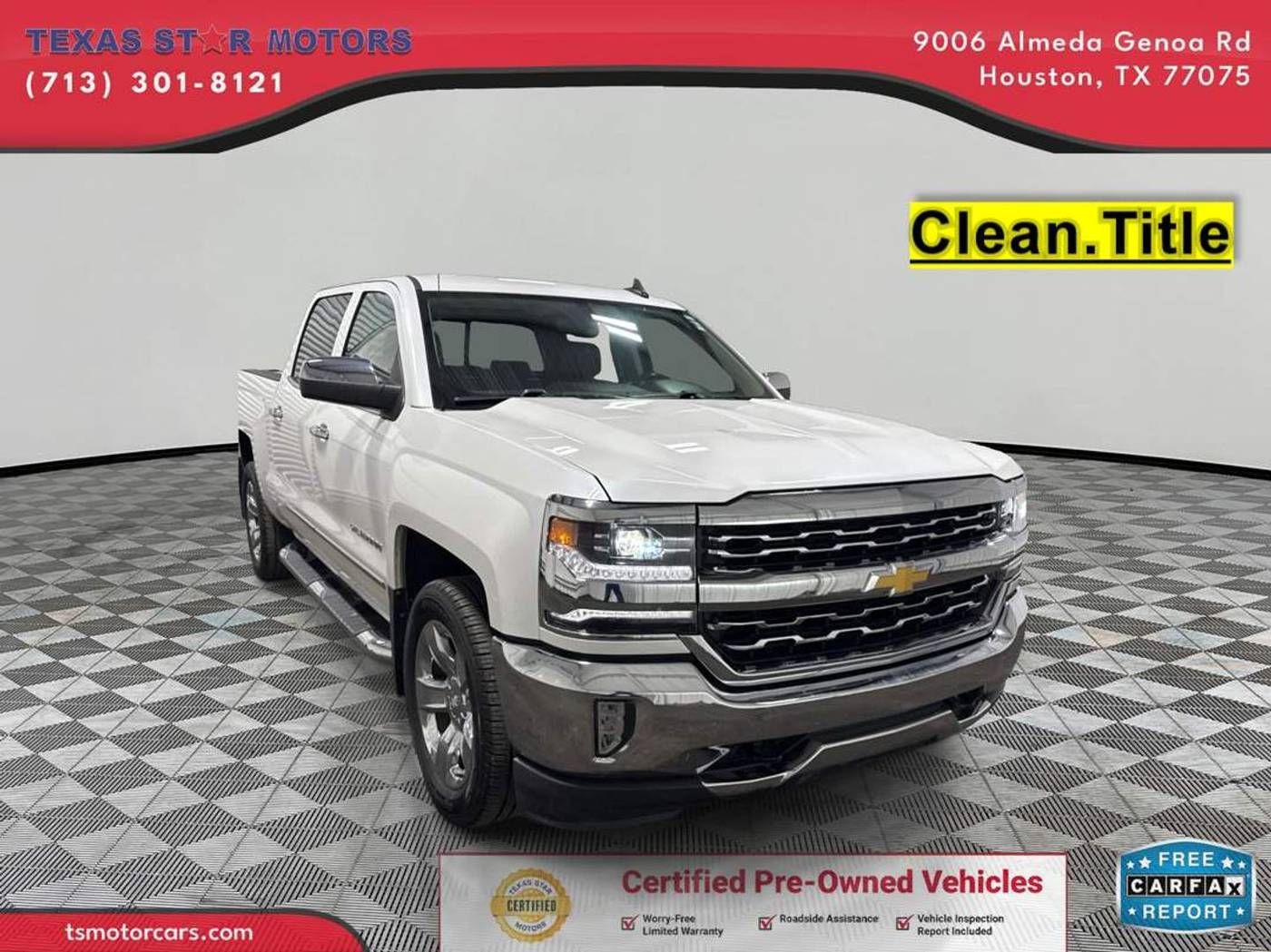2018 Chevrolet Silverado 1500 LTZ — Pickup Truck — 83,715 mi — Houston, TX