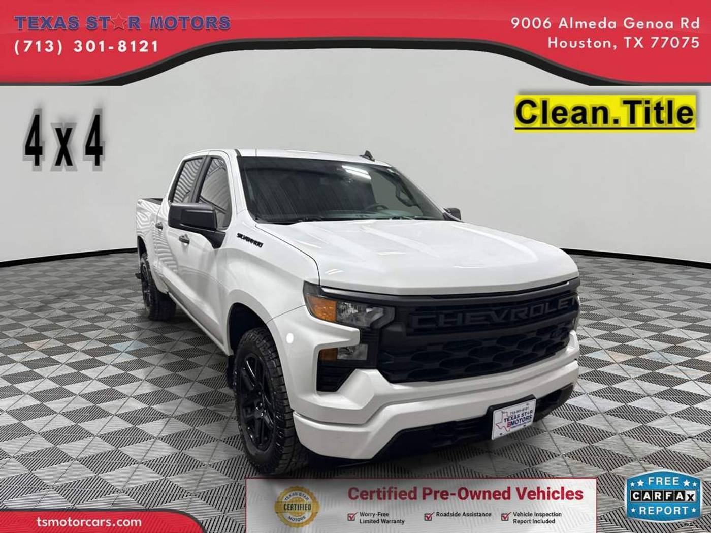 2023 Chevrolet Silverado 1500 Custom — Pickup Truck — 66,166 mi — Houston, TX