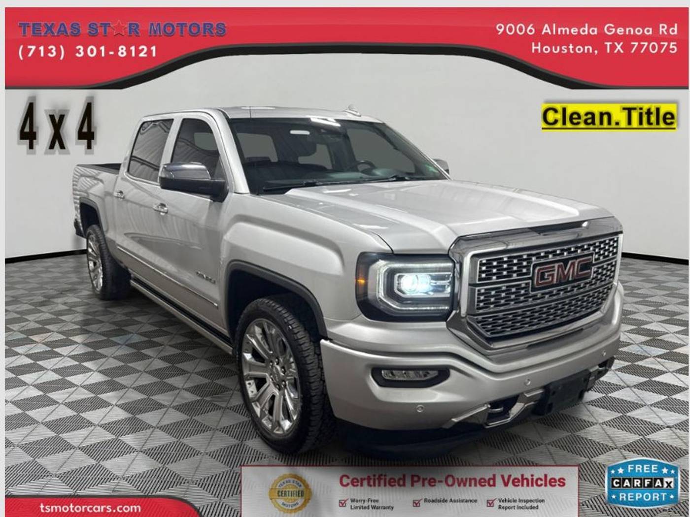 2018 GMC Sierra 1500 Denali — Pickup Truck — 95,694 mi — Houston, TX