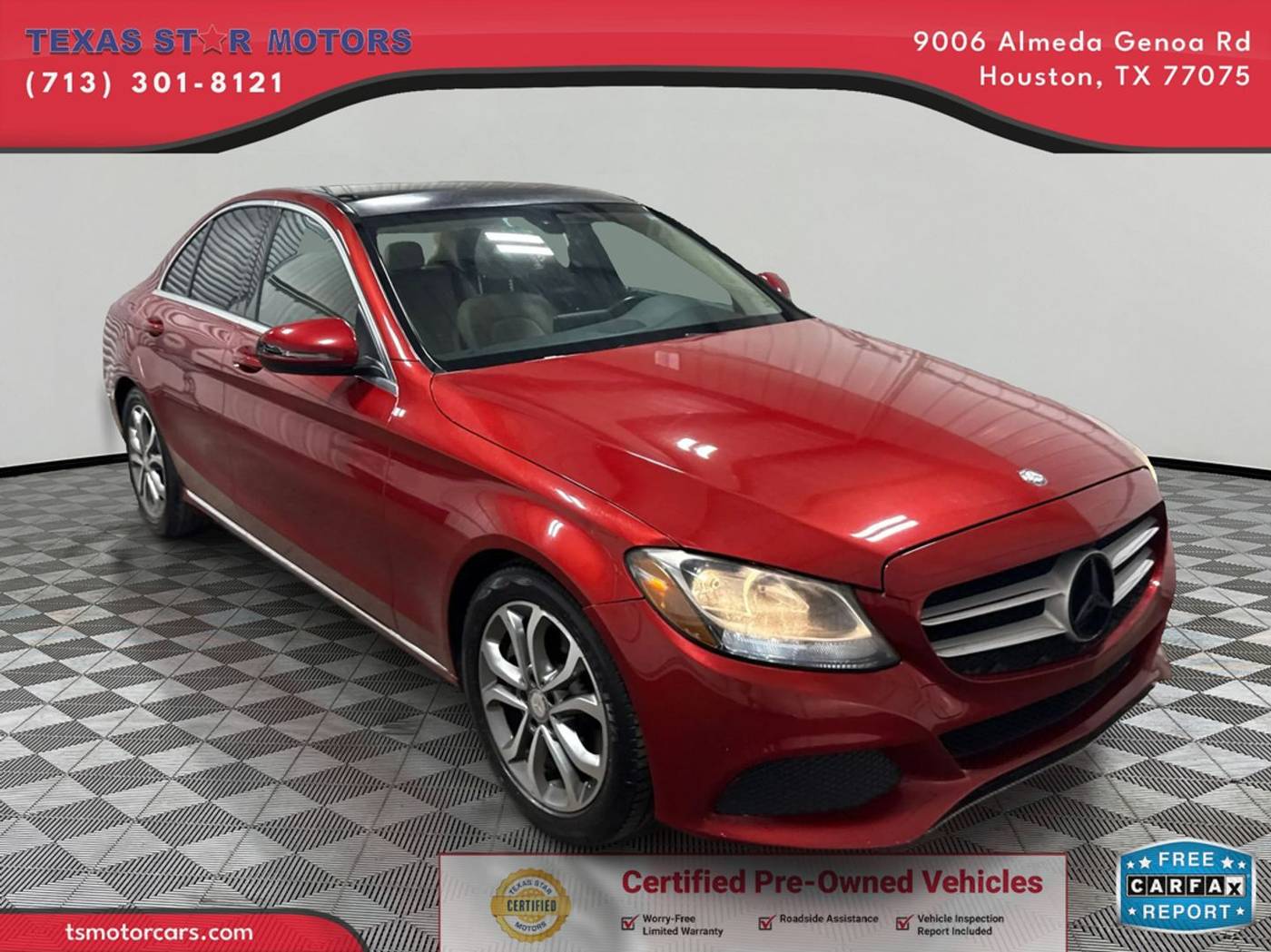 2016 Mercedes-Benz C-Class C 300 — Sedan — 104,502 mi — Houston, TX