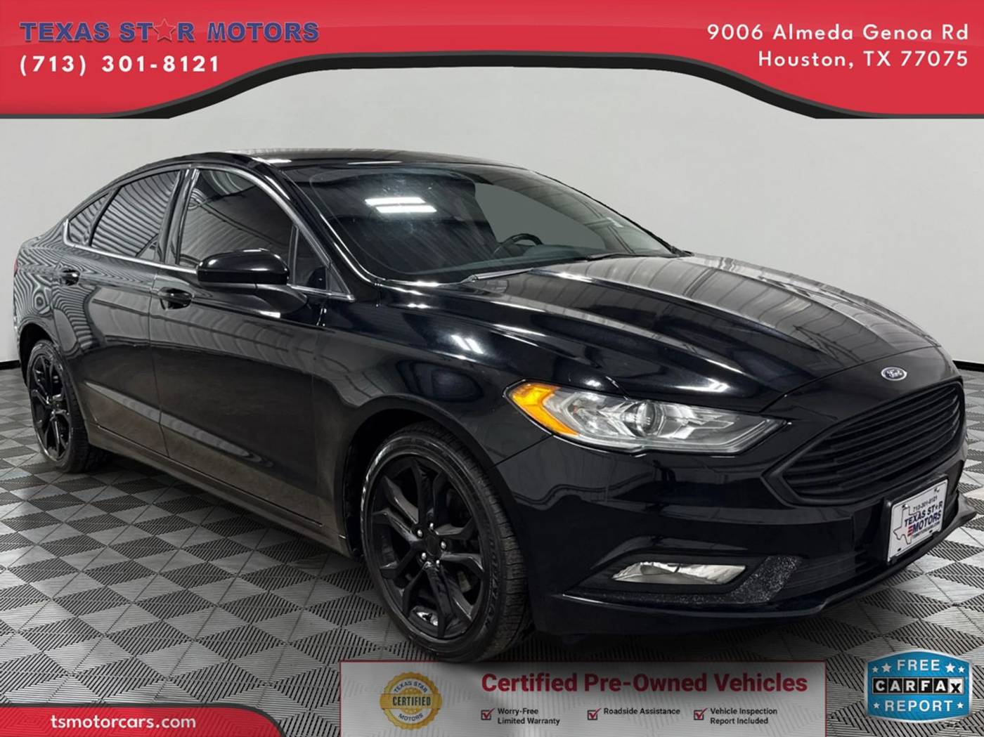 2017 Ford Fusion SE — Sedan — 68,336 mi — Houston, TX
