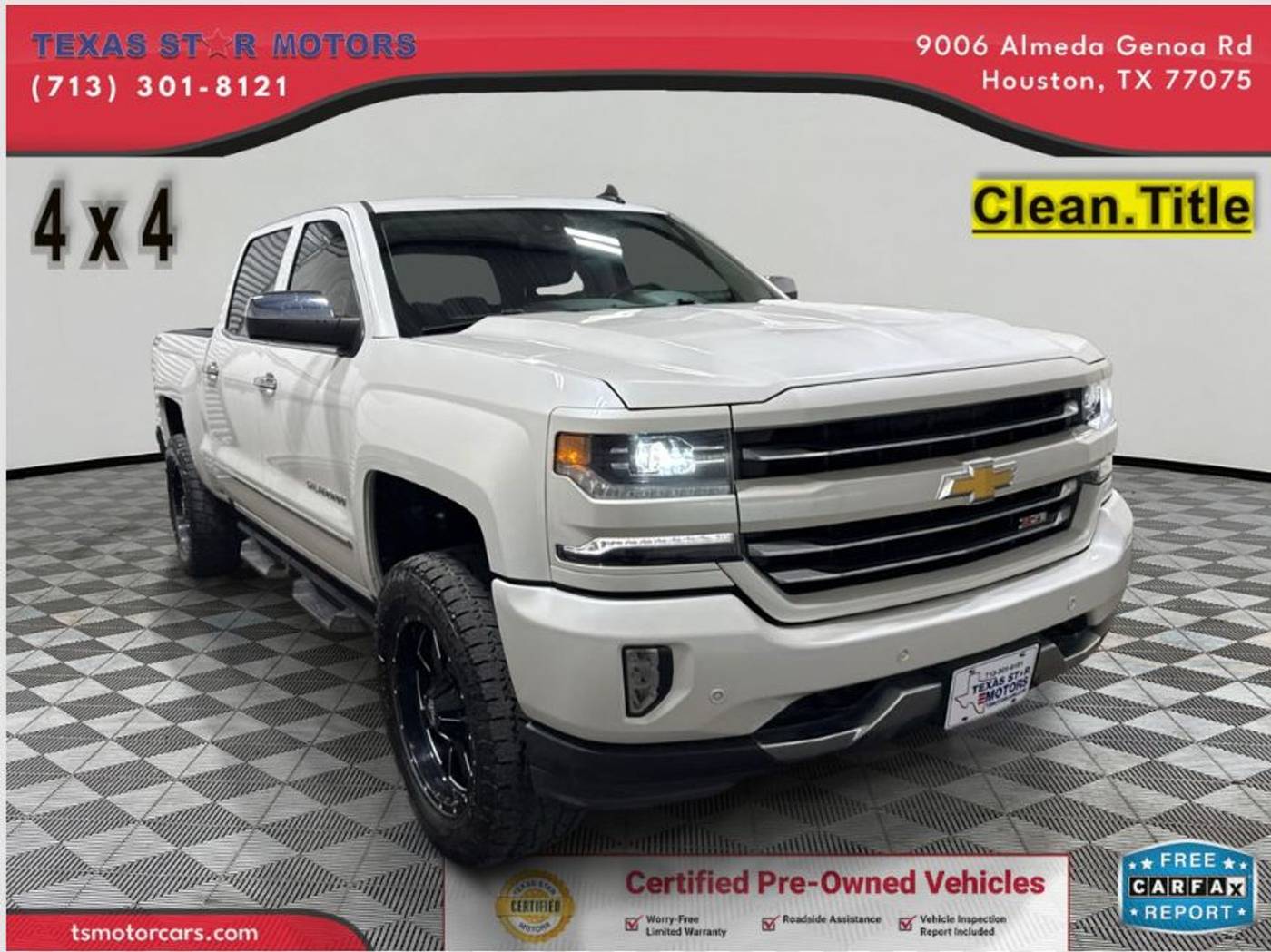 2018 Chevrolet Silverado 1500 LTZ — Pickup Truck — 89,612 mi — Houston, TX