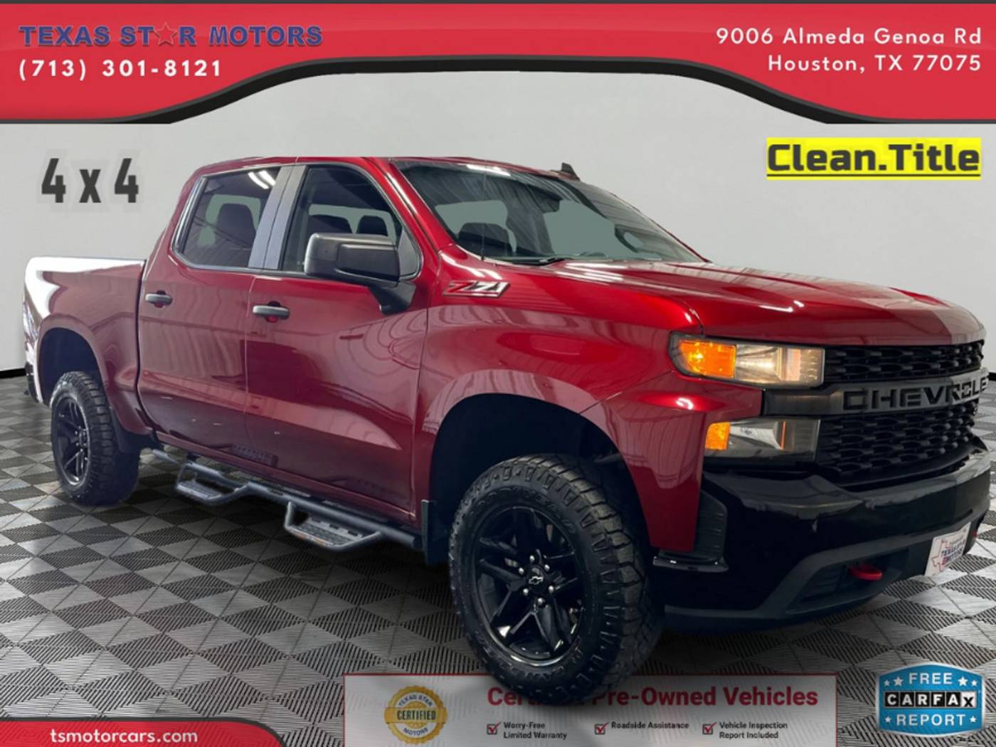 2021 Chevrolet Silverado 1500 Custom Trail Boss — Pickup Truck — 67,248 mi — Houston, TX