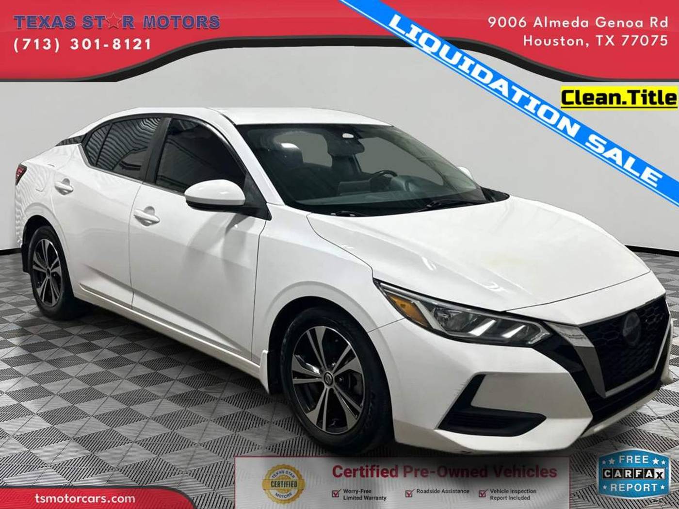 2020 Nissan Sentra SV — Sedan — 132,224 mi — Houston, TX
