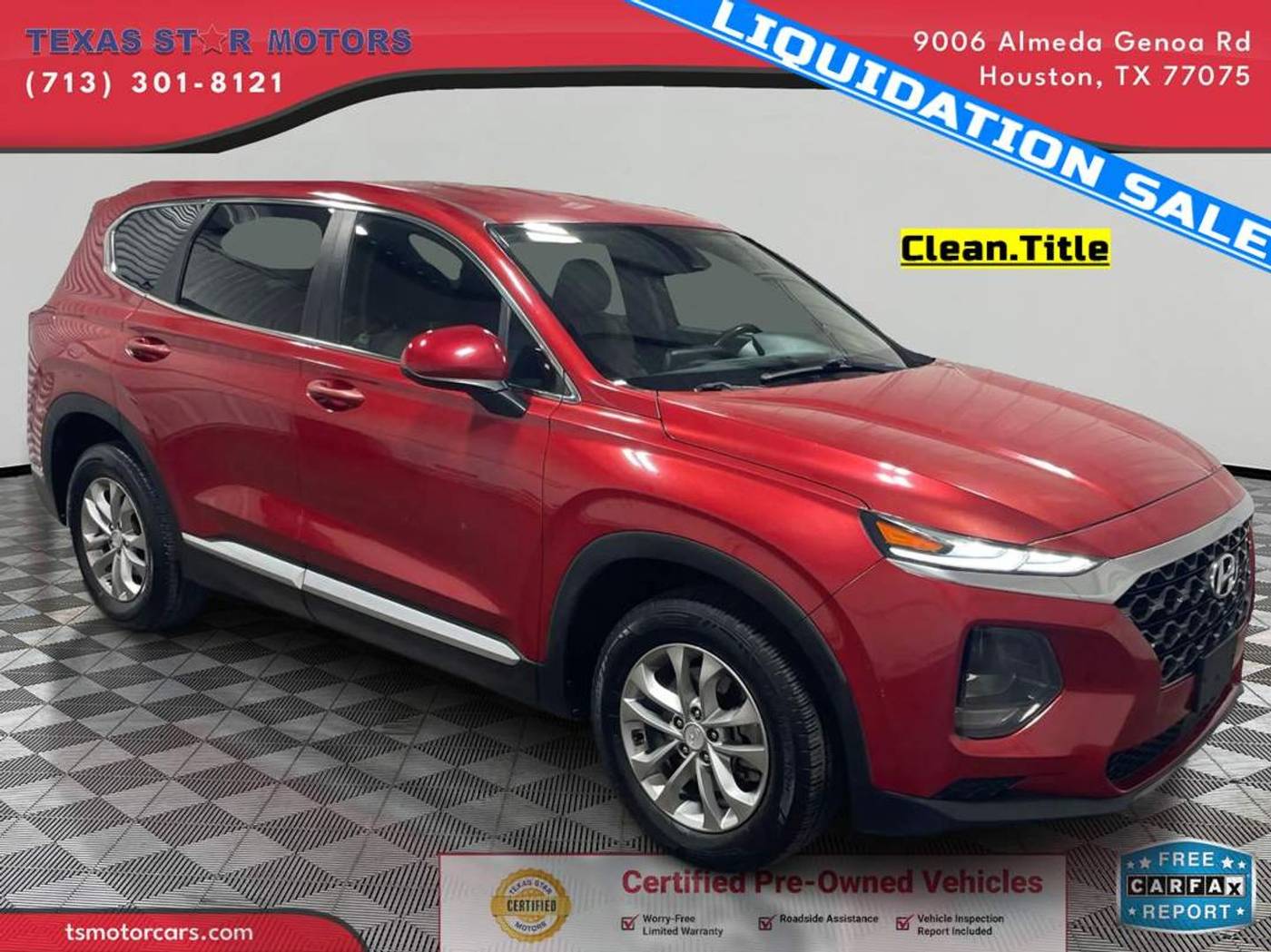 2020 Hyundai Santa Fe SE — SUV — 78,440 mi — Houston, TX