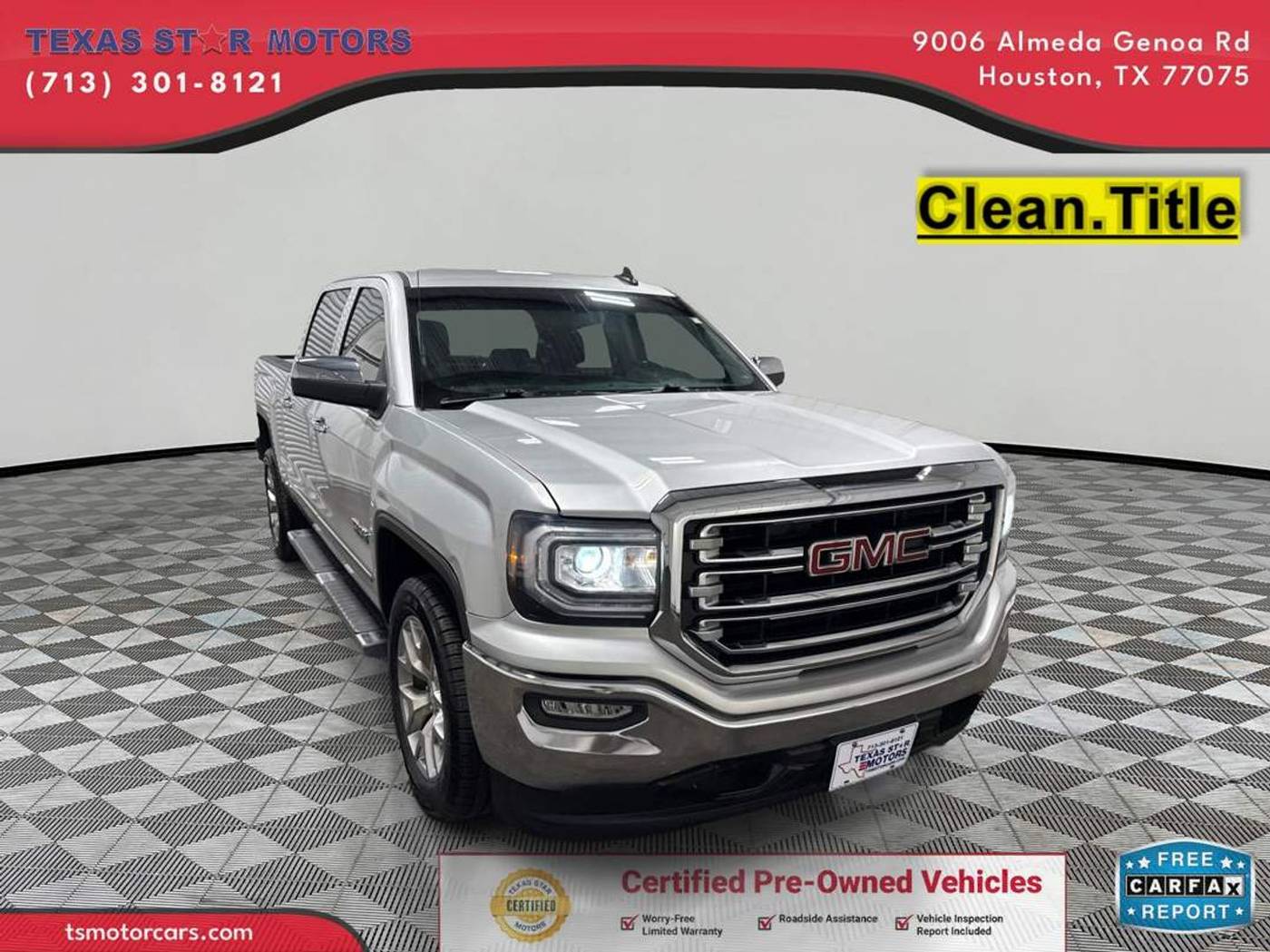 2018 GMC Sierra 1500 SLT — Pickup Truck — 99,073 mi — Houston, TX