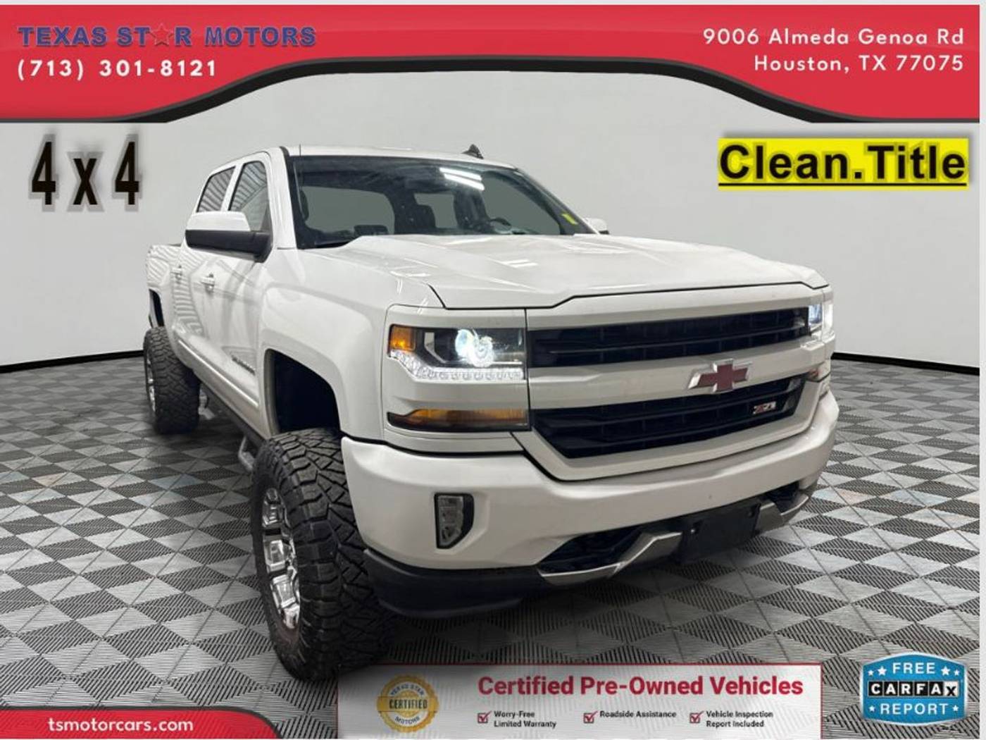 2018 Chevrolet Silverado 1500 LT — Pickup Truck — 101,975 mi — Houston, TX