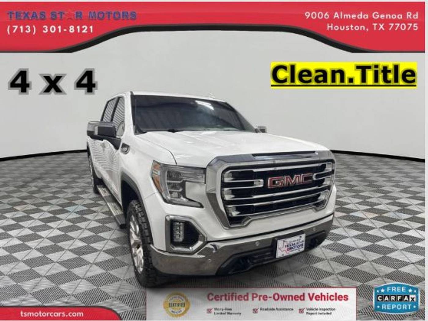 2020 GMC Sierra 1500 SLT — Pickup Truck — 93,929 mi — Houston, TX