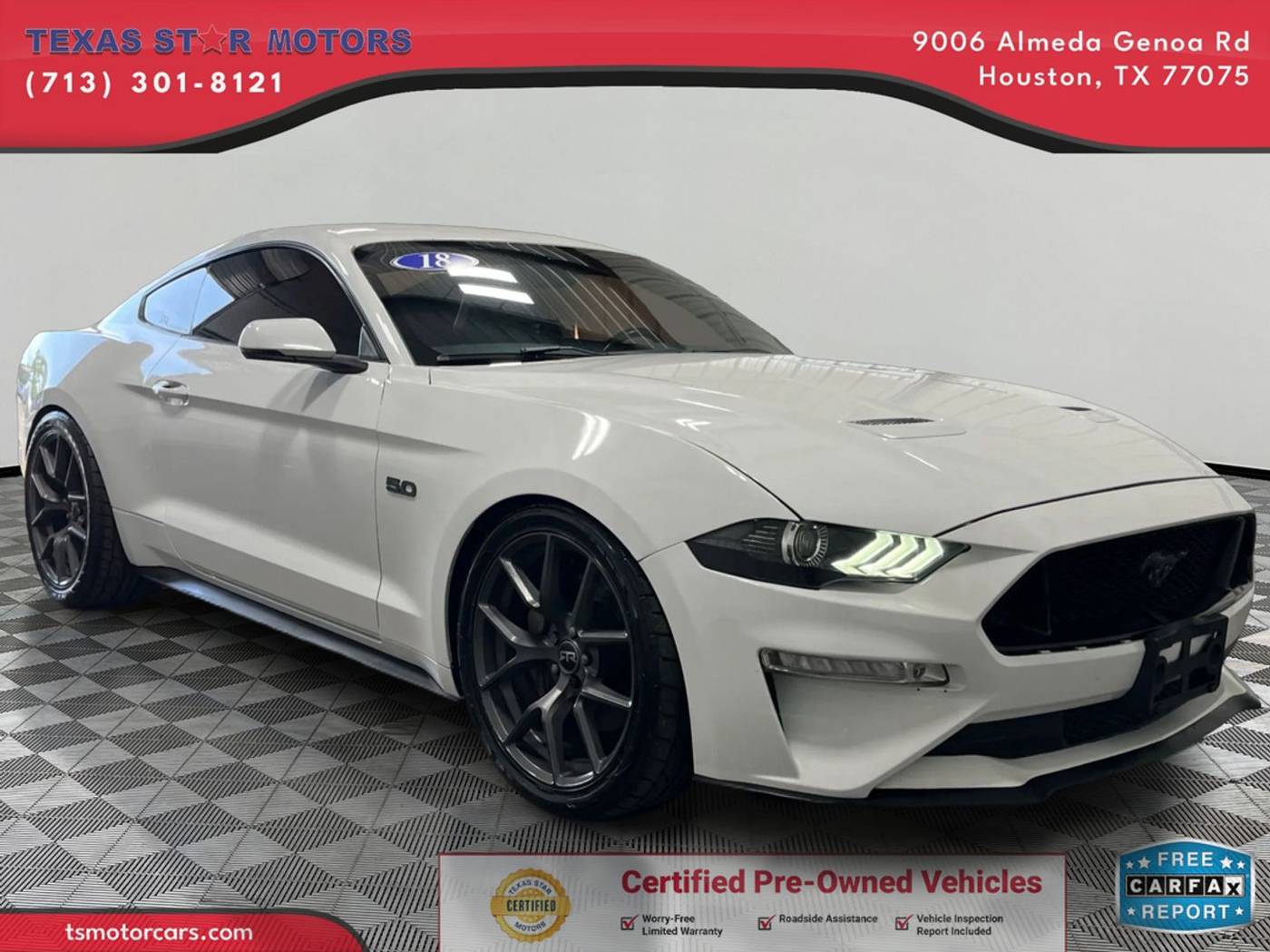2018 Ford Mustang GT Premium — Coupe — 96,646 mi — Houston, TX