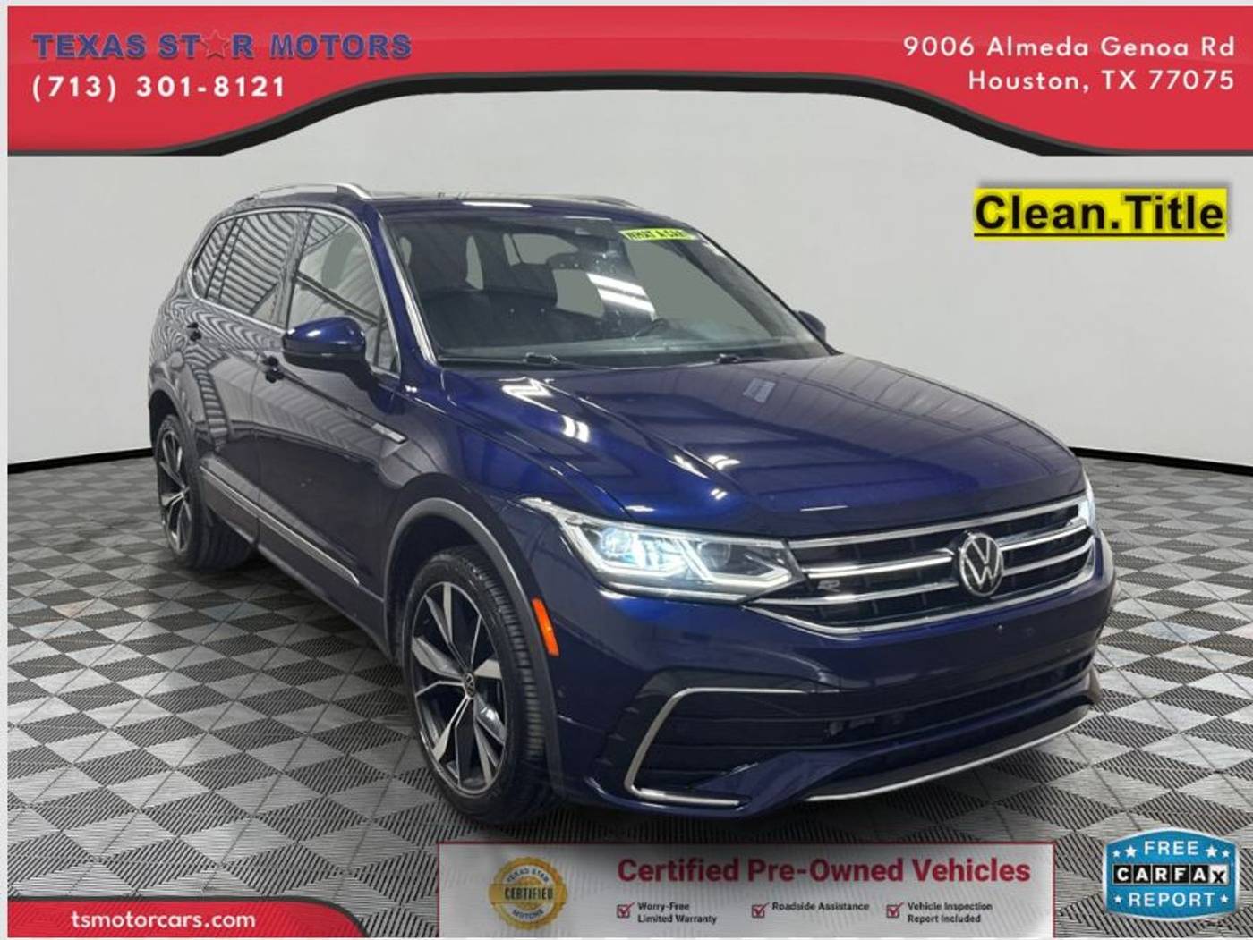 2022 Volkswagen Tiguan SEL R-Line — SUV — 62,960 mi — Houston, TX
