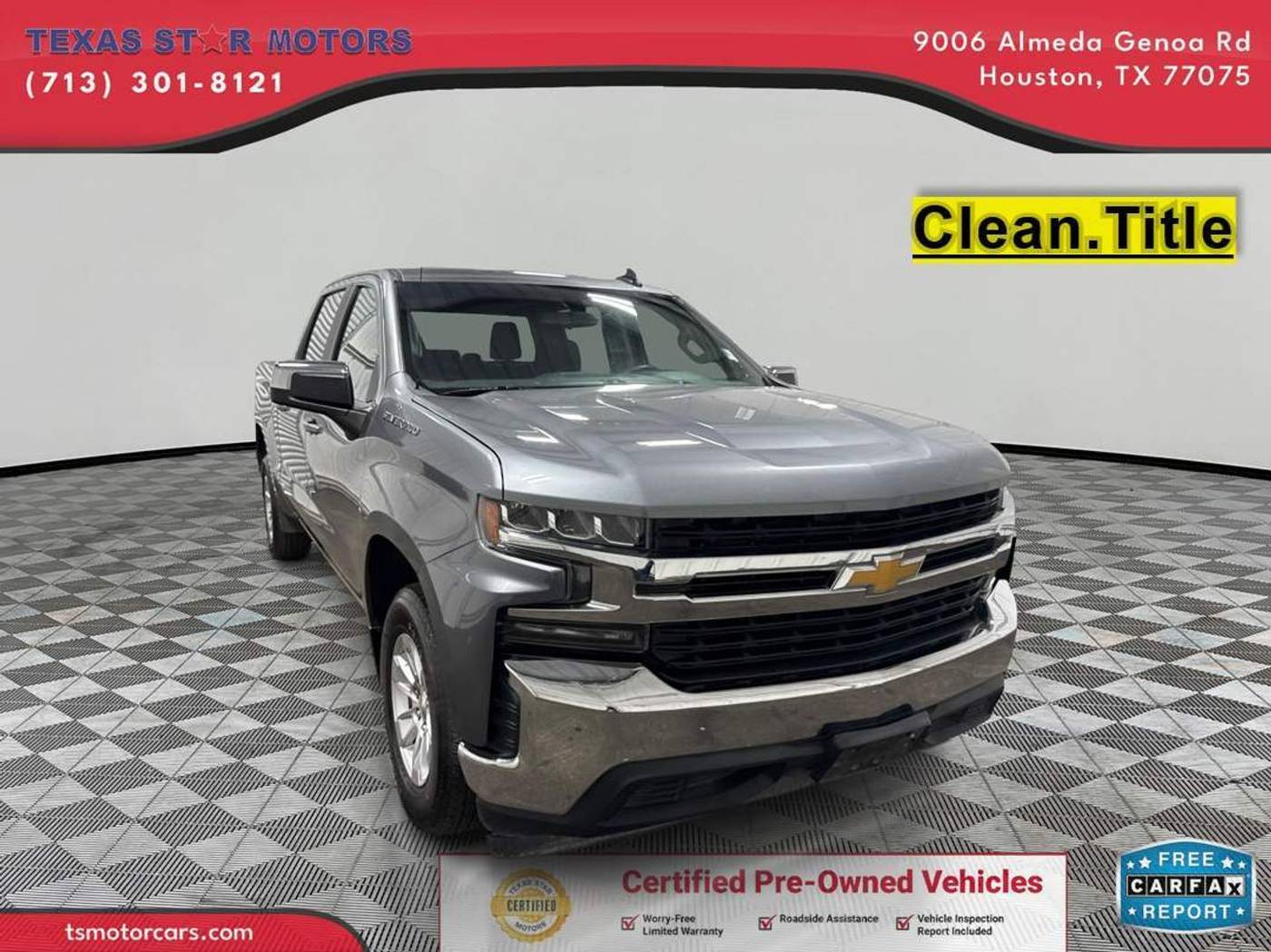 2020 Chevrolet Silverado 1500 LT — Pickup Truck — 105,685 mi — Houston, TX
